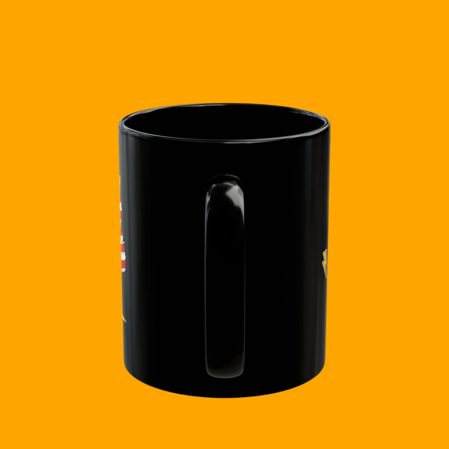 Freedom with Bitcoin Mug - Unique Black Coffee Cup, Gift for Crypto Lovers, Patriotic Drinkware, Perfect for Holidays
