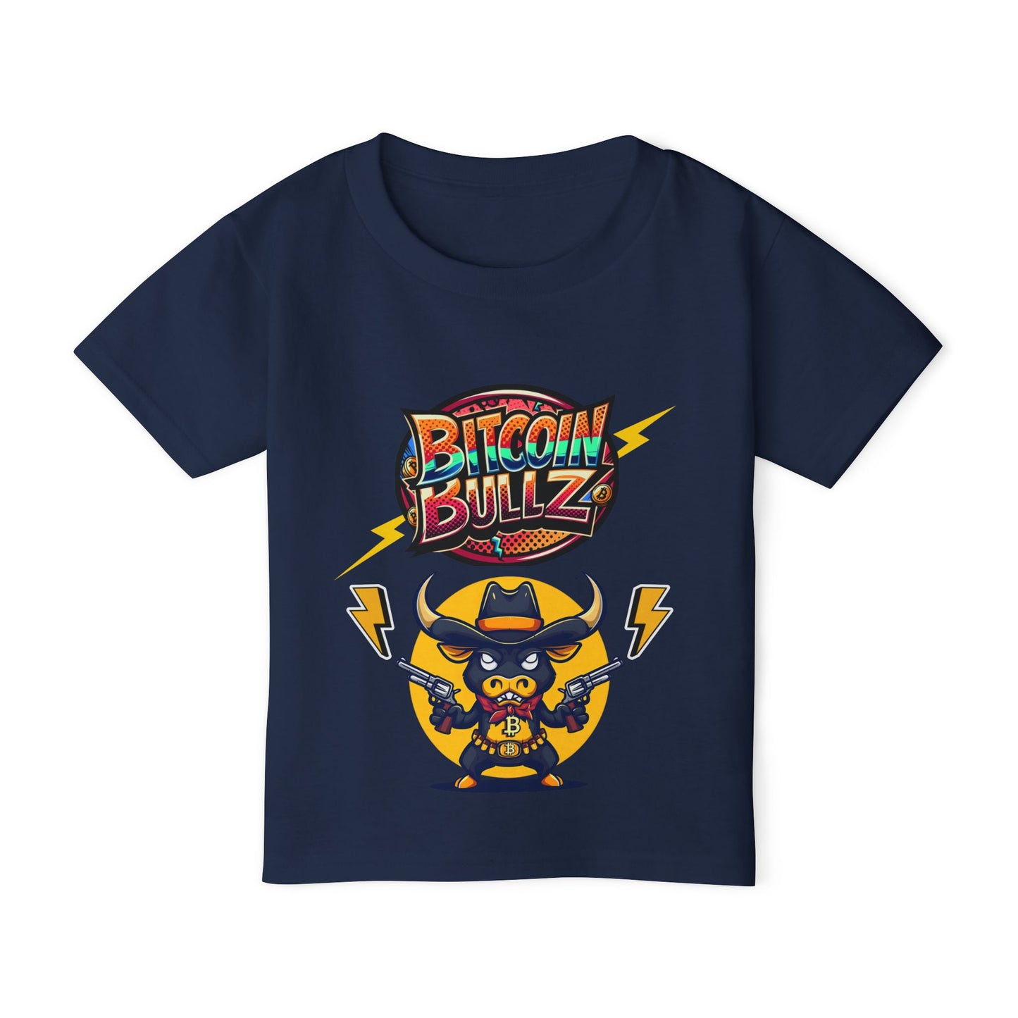 Bitcoin Bullz™ Kids T-Shirt, Fun Toddler Shirt, Graphic Tee for Cryptocurrency Lovers, Gifts for Young Enthusiasts, Cool Kids Apparel