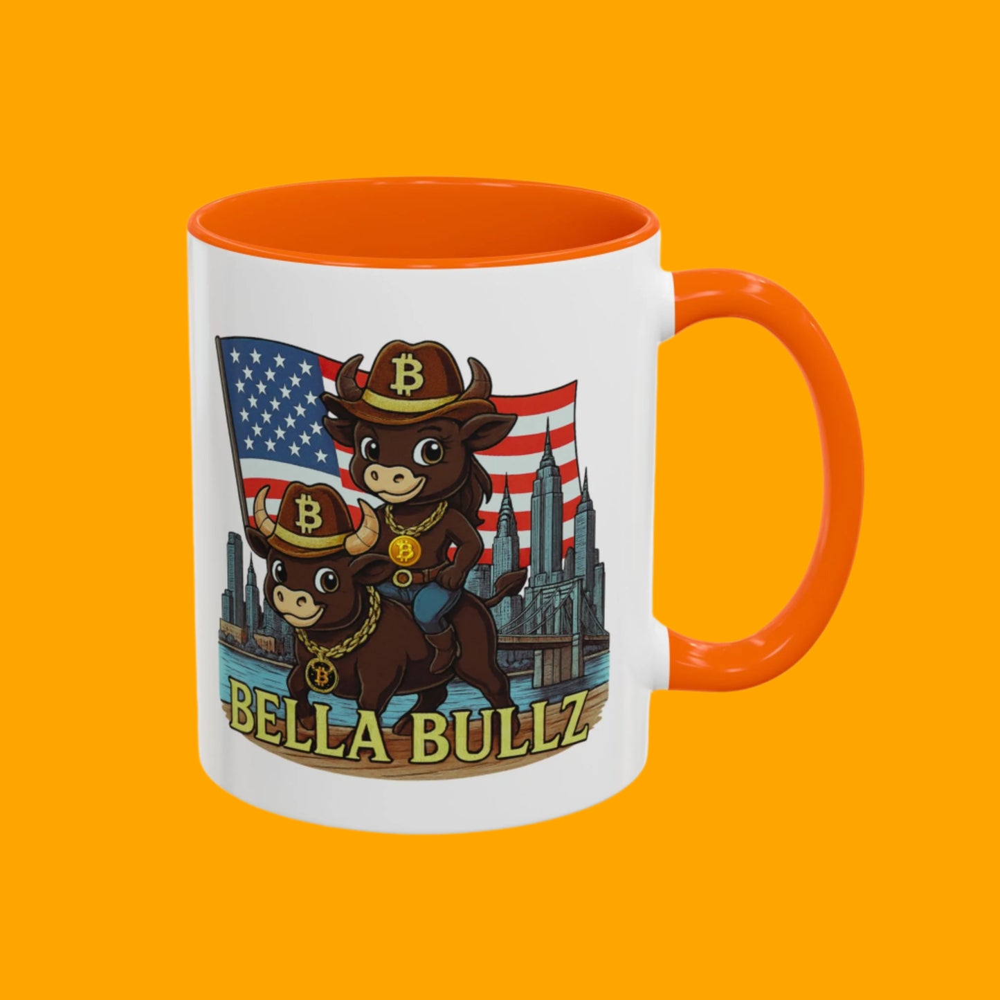 Crypto Women Accent Coffee Mug - Fun Animal Design, Bitcoin Home Decor for Coffee Lovers