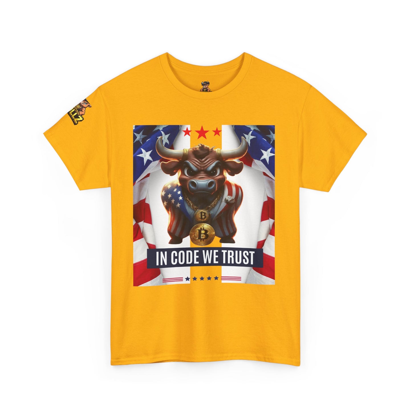 Bitcoin Bullz™ Limited Patriotic Crypto Tee – Bold American Streetwear for True Bitcoin Believers USA July 4th Design