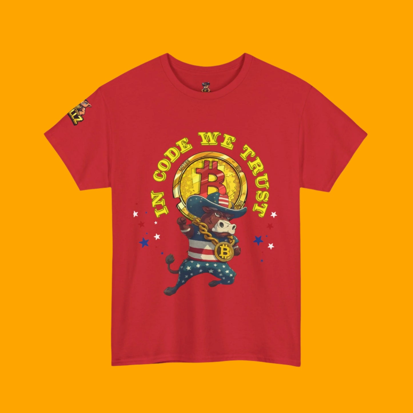🔥 Bitcoin Bullz™ Limited Drop: Mens Streetwear Tee – Bold Viral Crypto Cowboy Style for Rebels (500pcs Max) Crypto Lovers of all Ages 🔥