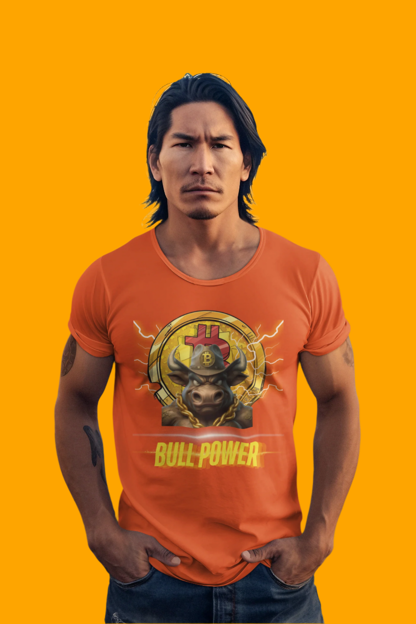 🔥 Bitcoin Bullz™ All-American Limited Edition Tee – Bold Patriotic Streetwear for Independent Spirits (Only 500 Made!) 🔥