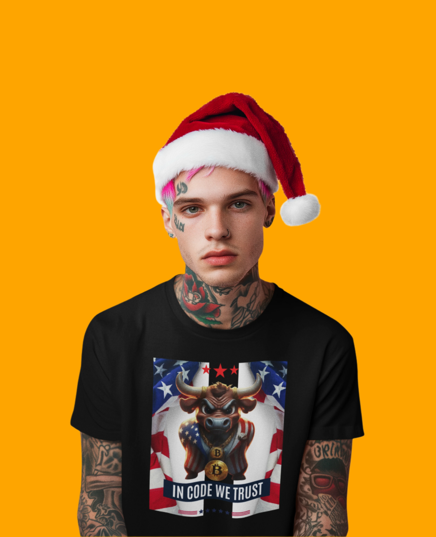 Bitcoin Bullz™ Limited Patriotic Crypto Tee – Bold American Streetwear for True Bitcoin Believers USA July 4th Design