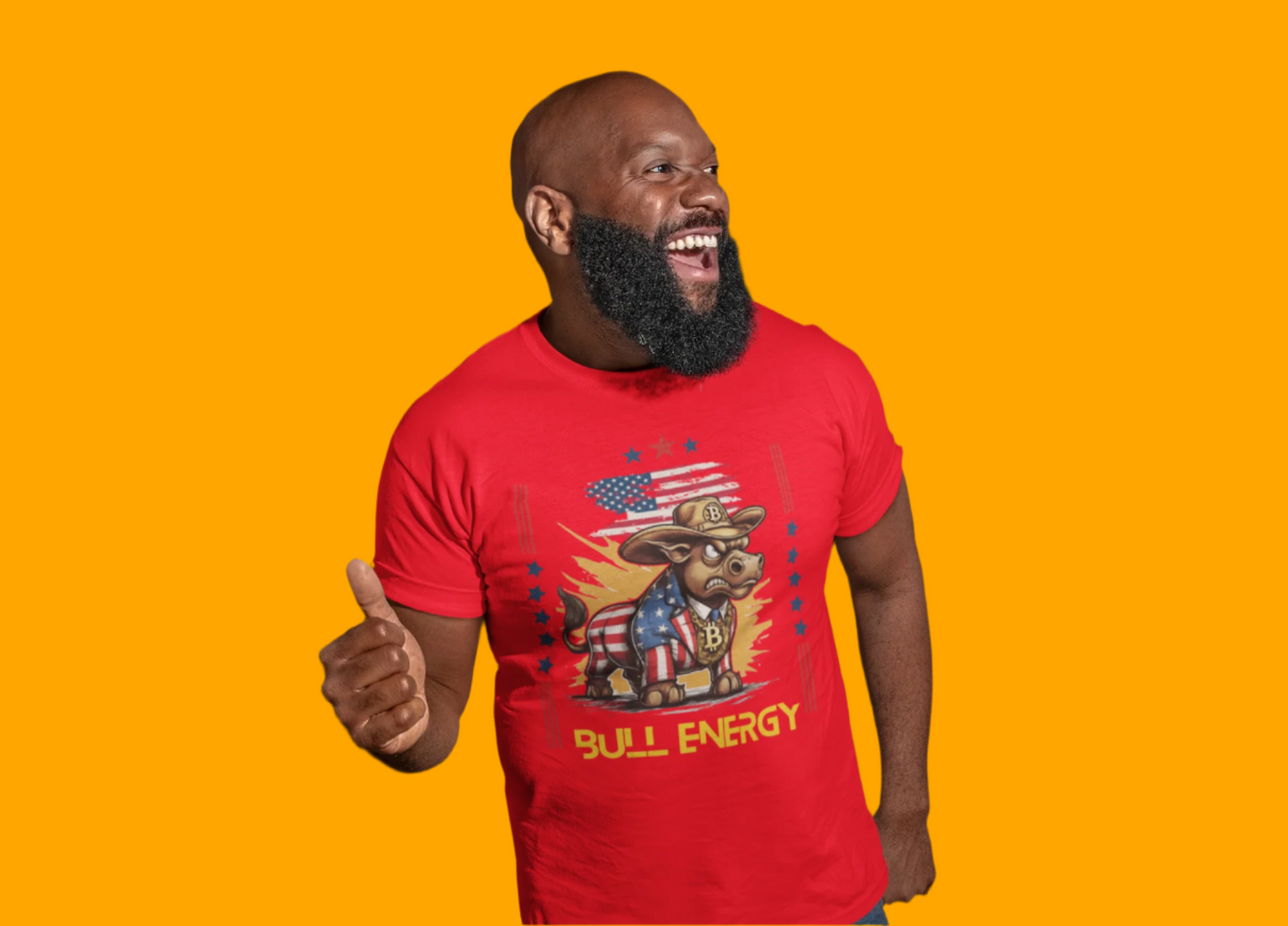 🔥 Bitcoin Bullz™ Patriotic Crypto Street Tee – Cartoon Style Bull Expression Bold USA Design for Bitcoin Bulls & Independence Lovers 🔥