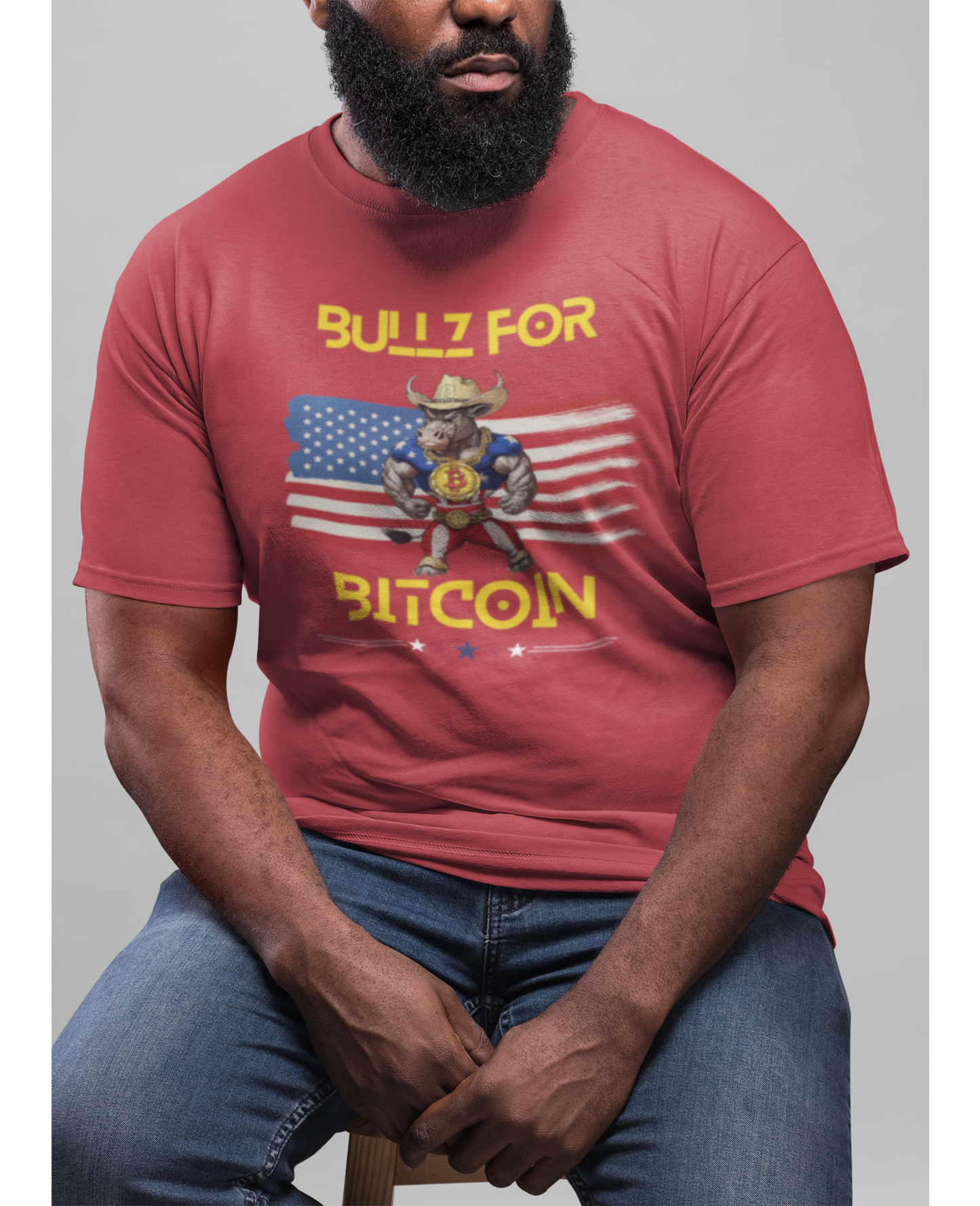 🔥 Bitcoin Bullz™ All-American Limited Edition Tee – Bold Patriotic Streetwear for Independent Spirits (Only 500 Made!) 🔥