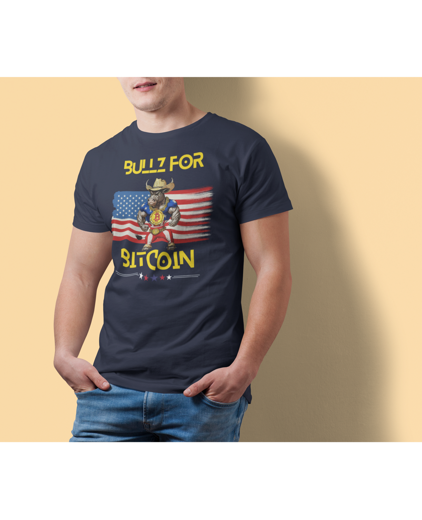 🔥 Bitcoin Bullz™ All-American Limited Edition Tee – Bold Patriotic Streetwear for Independent Spirits (Only 500 Made!) 🔥