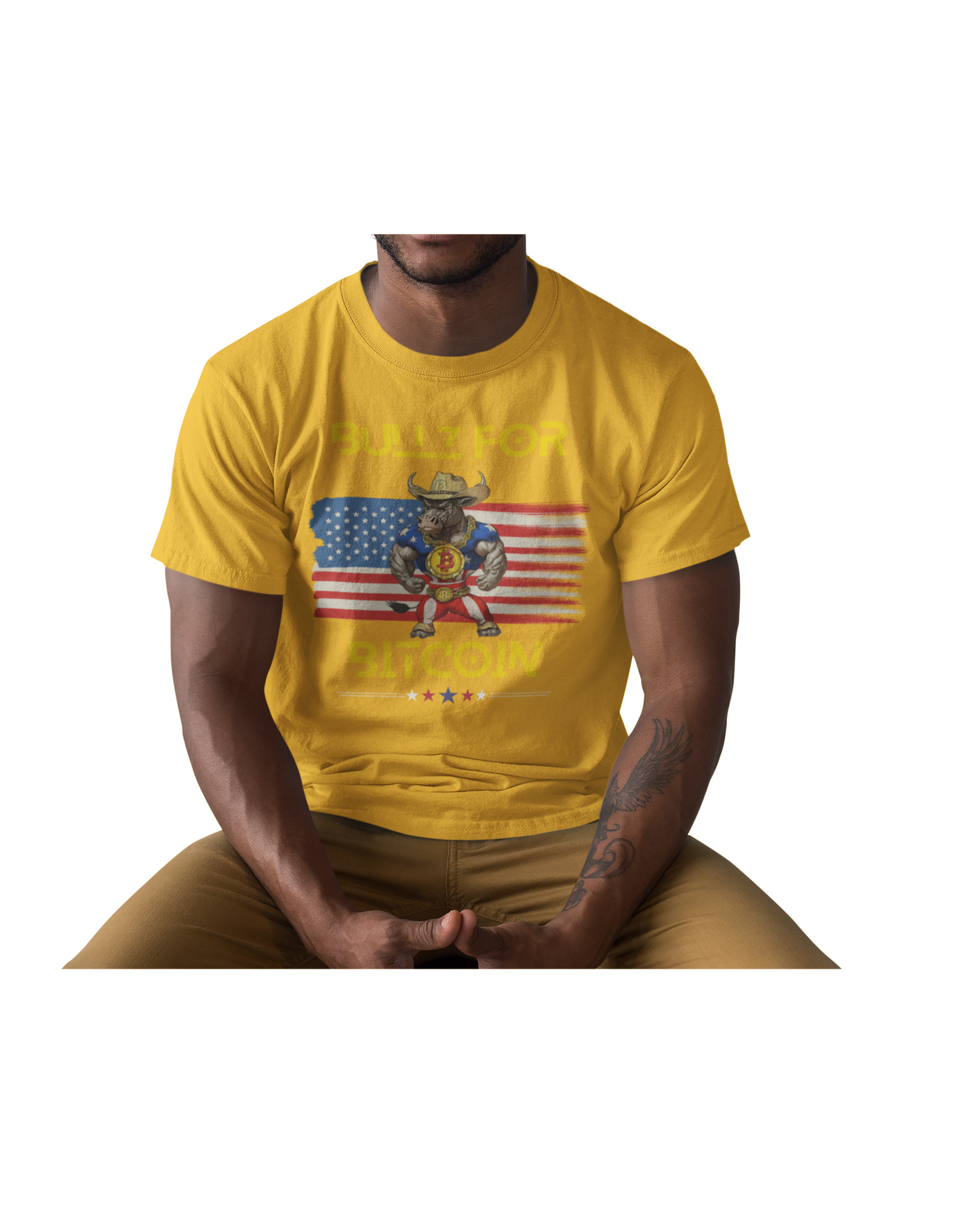🔥 Bitcoin Bullz™ All-American Limited Edition Tee – Bold Patriotic Streetwear for Independent Spirits (Only 500 Made!) 🔥