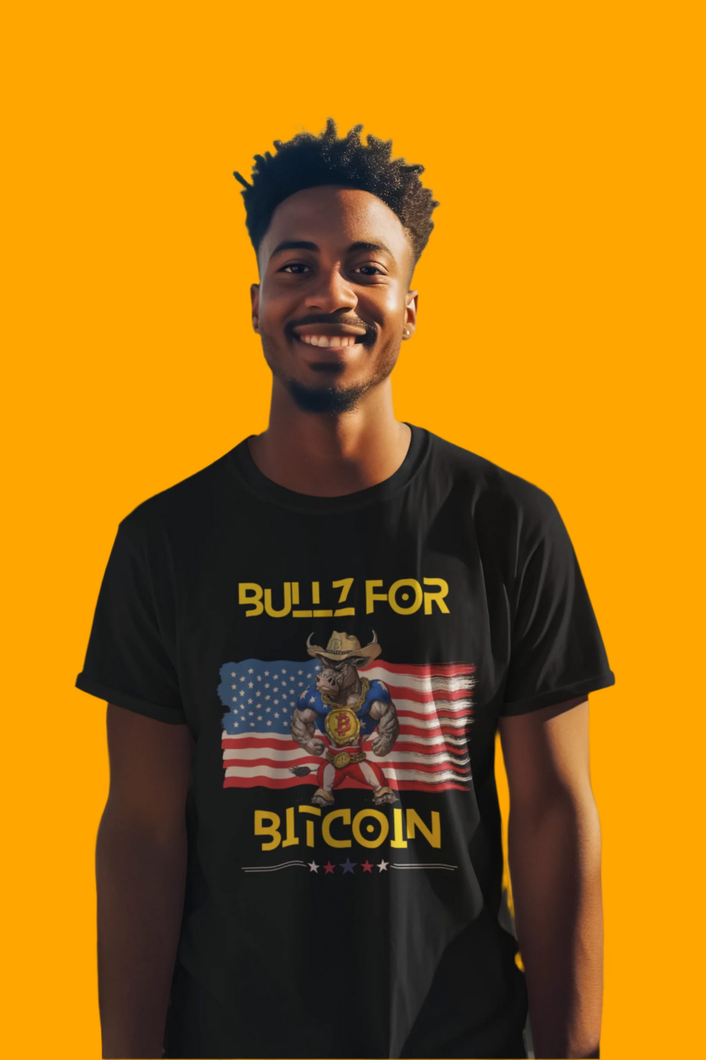 🔥 Bitcoin Bullz™ All-American Limited Edition Tee – Bold Patriotic Streetwear for Independent Spirits (Only 500 Made!) 🔥