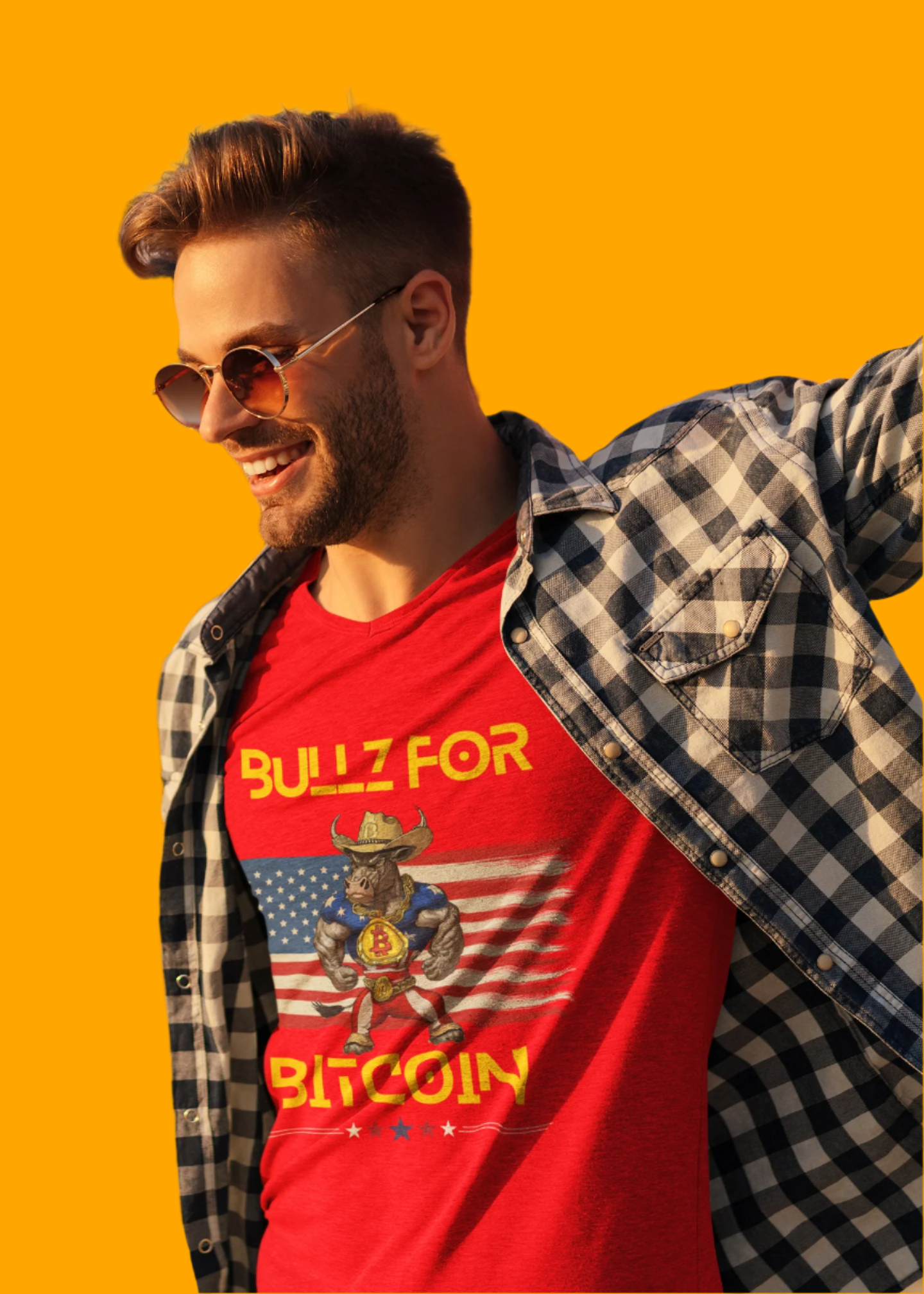🔥 Bitcoin Bullz™ All-American Limited Edition Tee – Bold Patriotic Streetwear for Independent Spirits (Only 500 Made!) 🔥