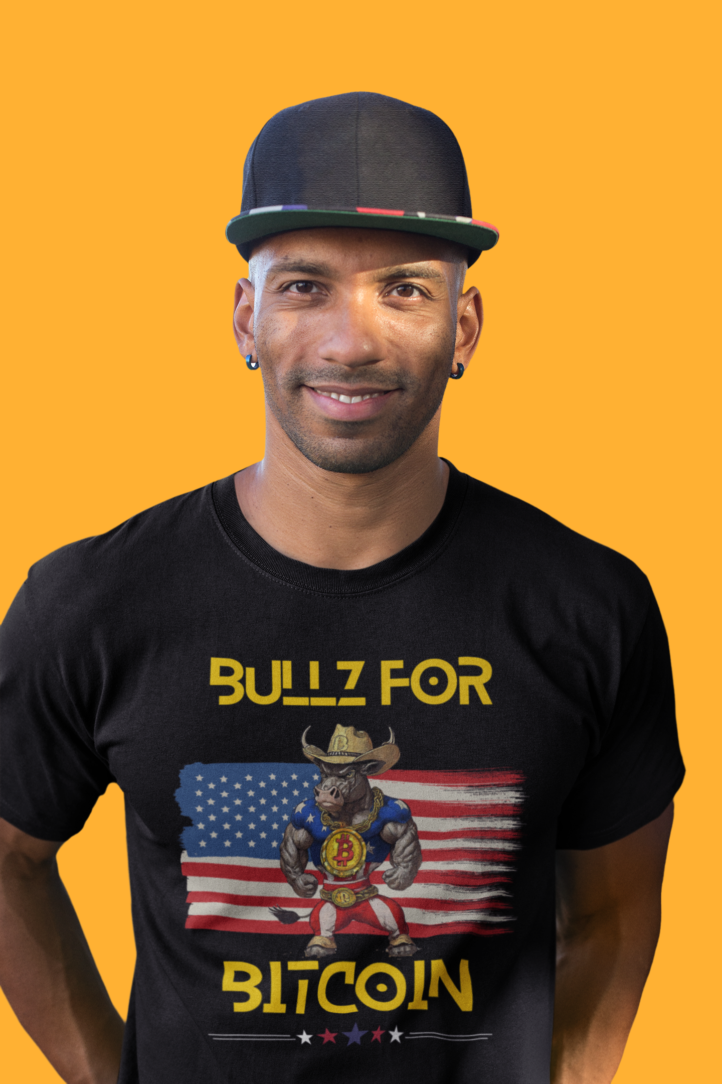 🔥 Bitcoin Bullz™ All-American Limited Edition Tee – Bold Patriotic Streetwear for Independent Spirits (Only 500 Made!) 🔥