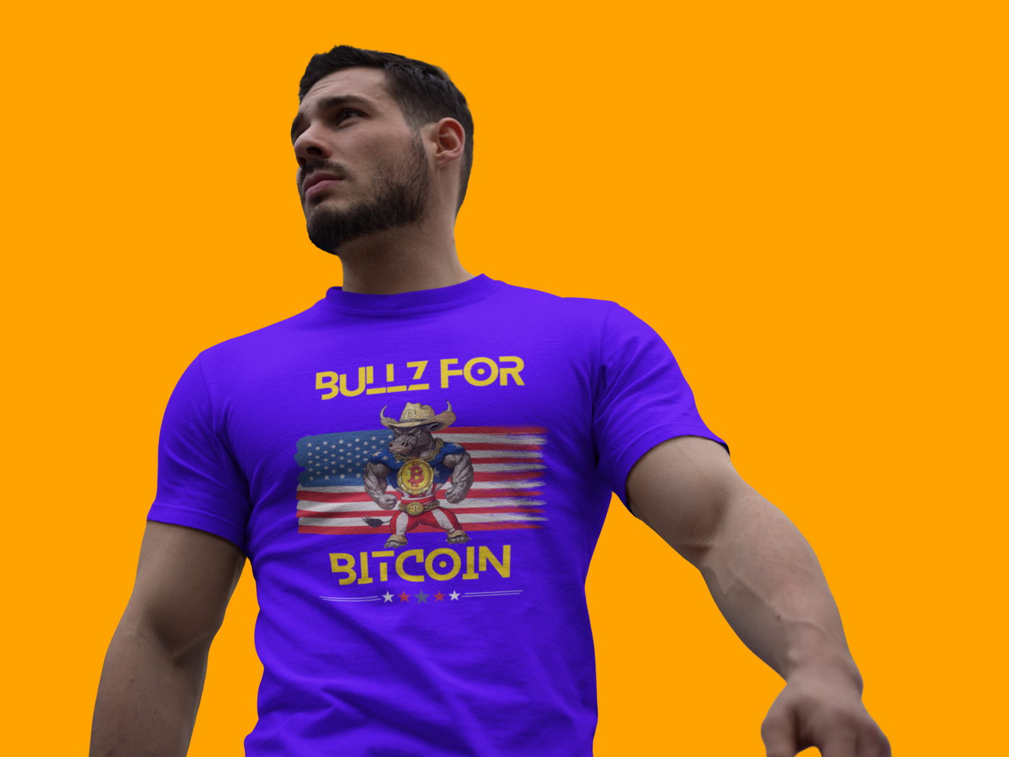 🔥 Bitcoin Bullz™ All-American Limited Edition Tee – Bold Patriotic Streetwear for Independent Spirits (Only 500 Made!) 🔥
