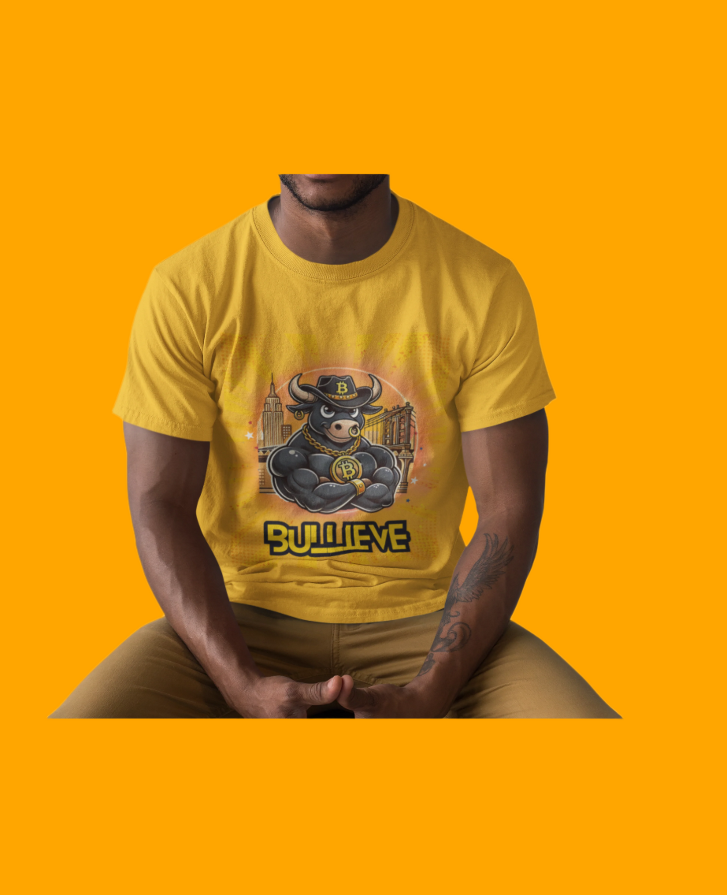🔥 Bitcoin Bullz™ Brooklyn New York Crypto Street Tee – Bold Design for Bitcoin Bulls & Independence Lovers Limited Edition 500 Pieces Only 🔥