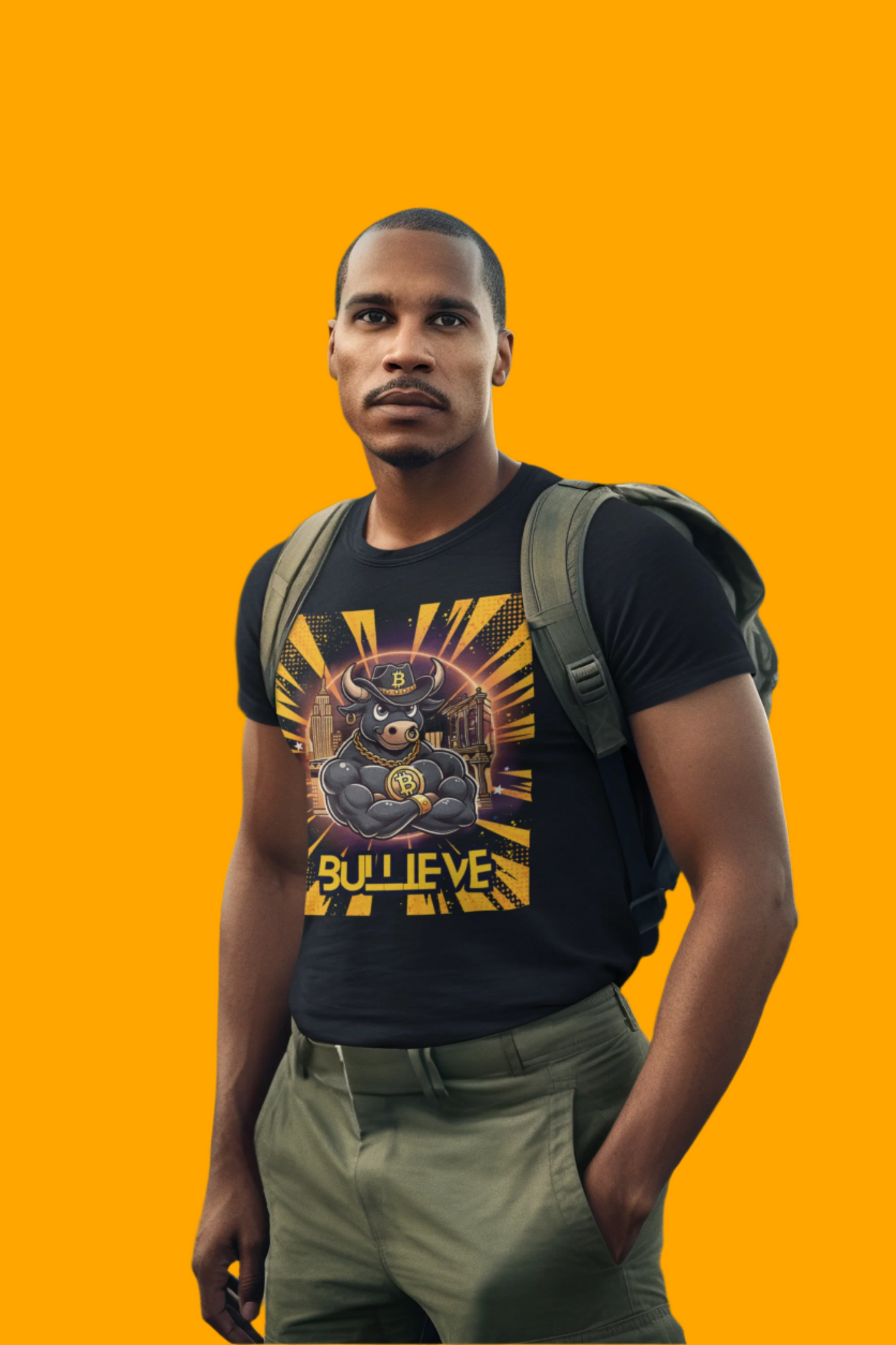 🔥 Bitcoin Bullz™ Brooklyn New York Crypto Street Tee – Bold Design for Bitcoin Bulls & Independence Lovers Limited Edition 500 Pieces Only 🔥