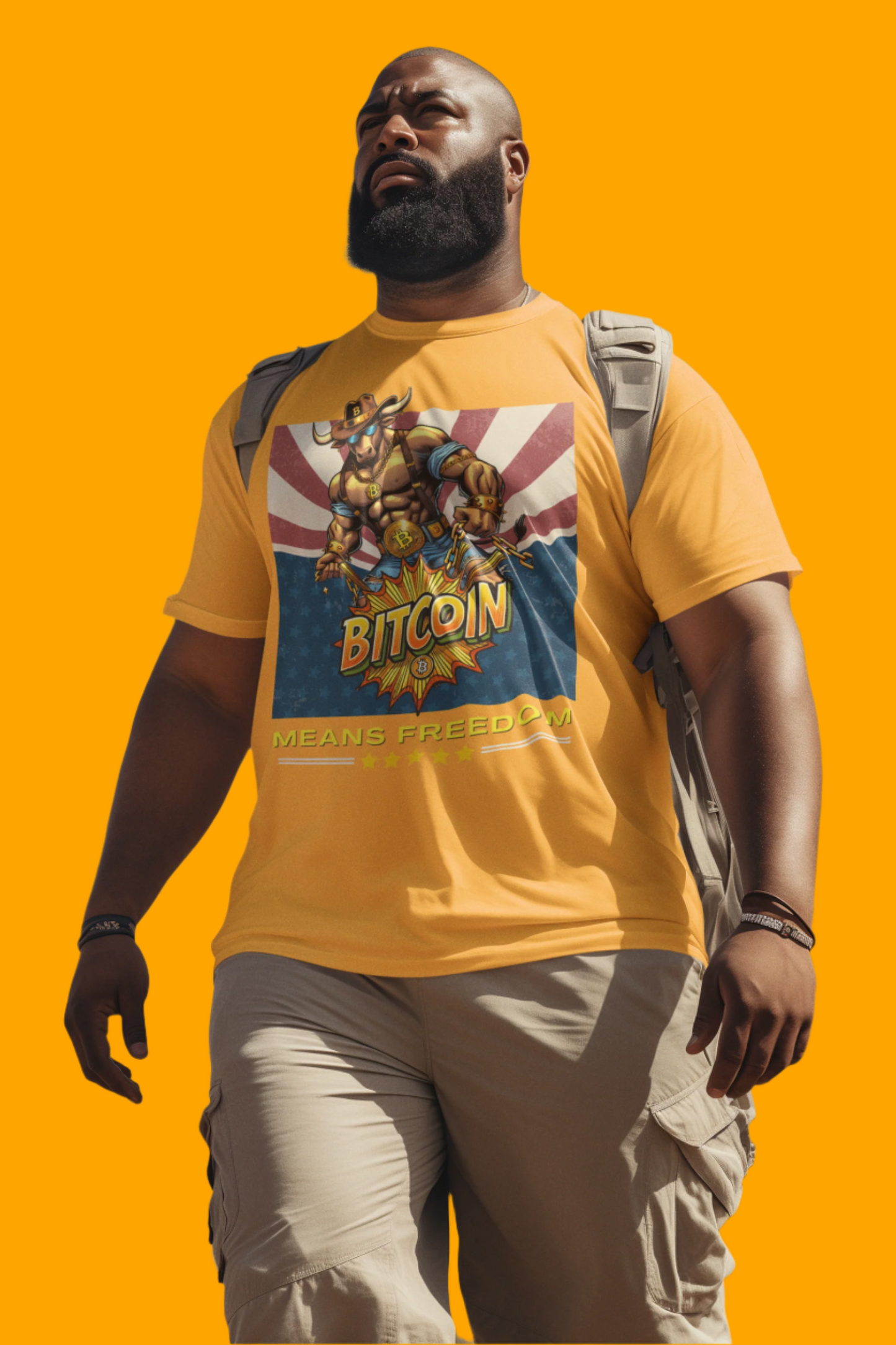 🔥 Bitcoin Bullz™ Patriotic Crypto Street Tee – Bold USA Design for Bitcoin Bulls & Independence Lovers Crypto Animal Passion 🔥