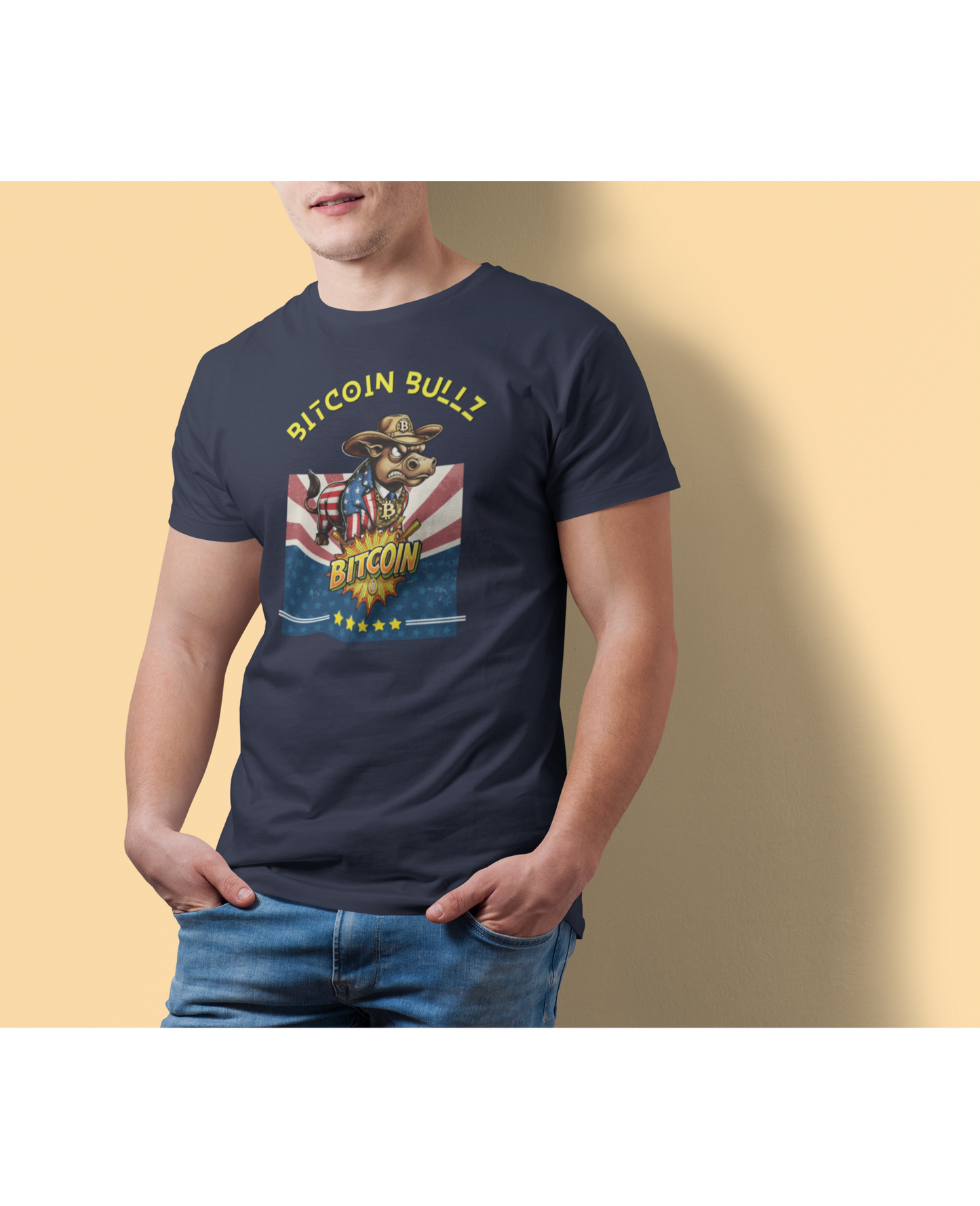 🔥 Bitcoin Bullz™ Limited Patriotic Crypto Tee – Bold American Streetwear for True Bitcoin Believers (Only 500 Available!) 🔥