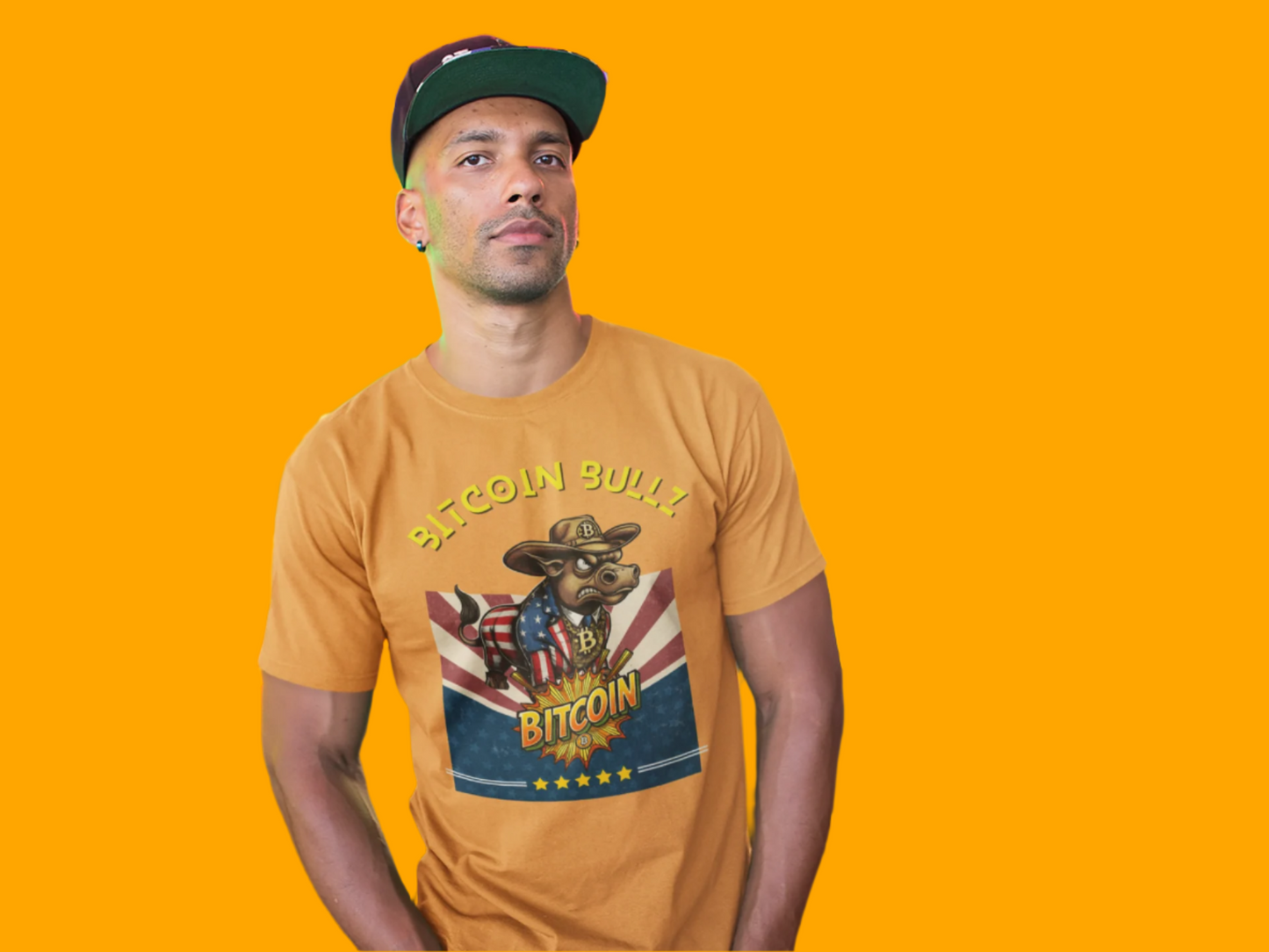 🔥 Bitcoin Bullz™ Limited Patriotic Crypto Tee – Bold American Streetwear for True Bitcoin Believers (Only 500 Available!) 🔥
