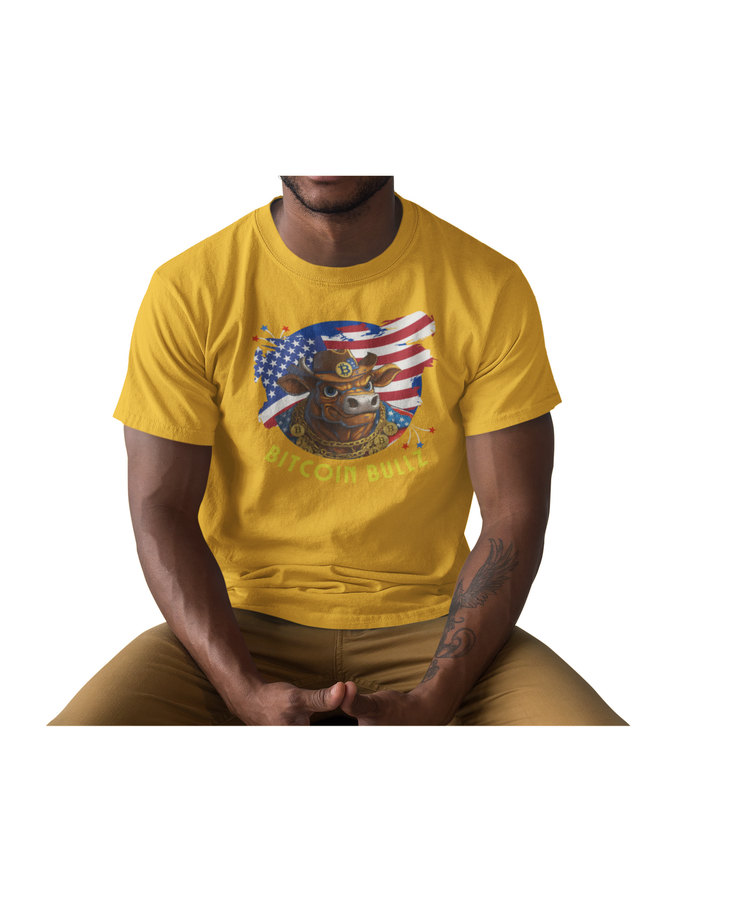 🔥 Bitcoin Bullz™ Limited Patriotic Crypto Tee – Bold American Streetwear for True Bitcoin Believers (Only 500 Available!) 🔥