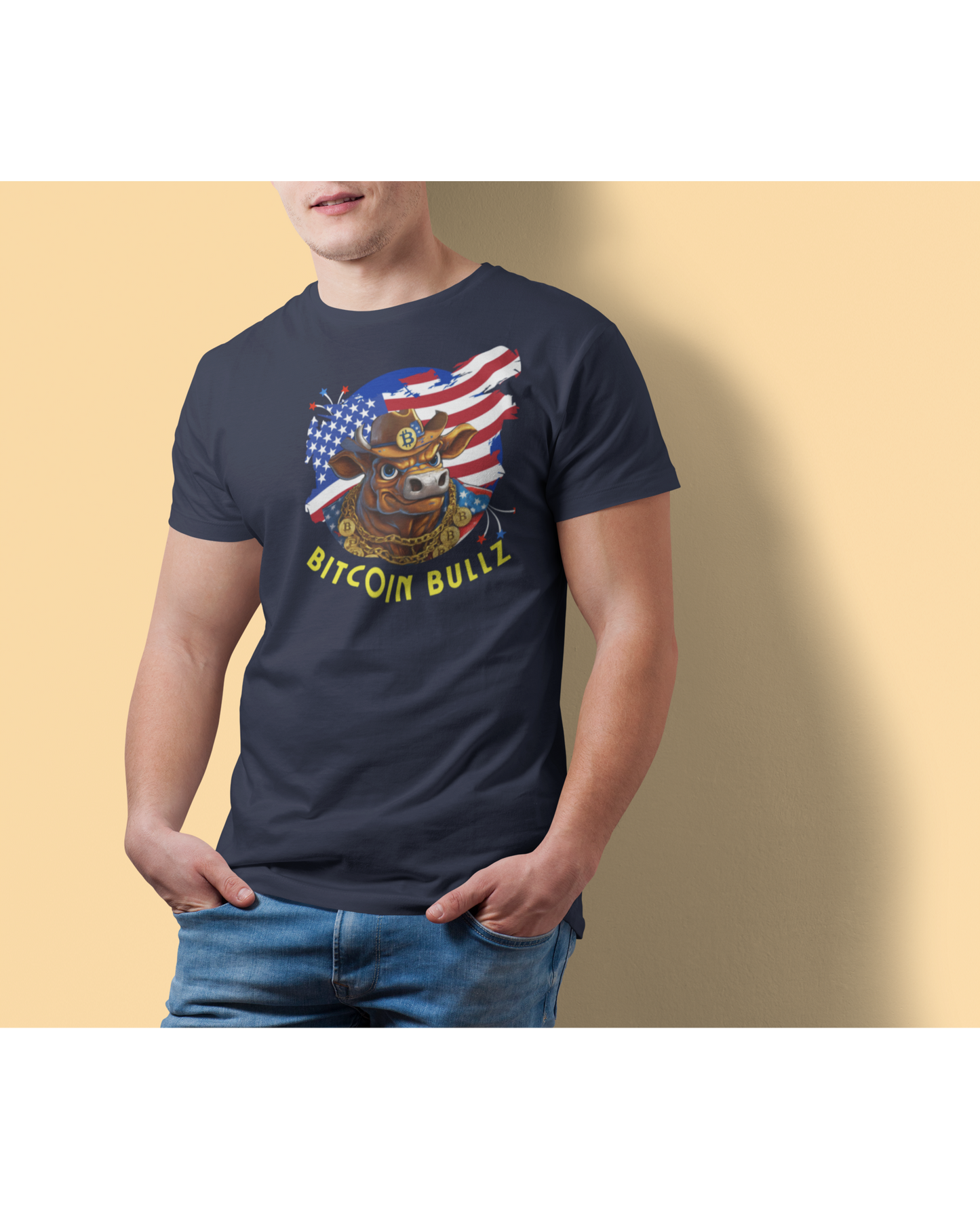 🔥 Bitcoin Bullz™ Limited Patriotic Crypto Tee – Bold American Streetwear for True Bitcoin Believers (Only 500 Available!) 🔥