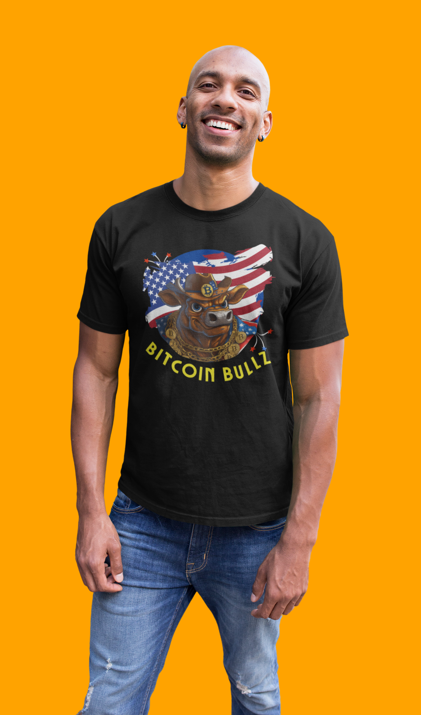 🔥 Bitcoin Bullz™ Limited Patriotic Crypto Tee – Bold American Streetwear for True Bitcoin Believers (Only 500 Available!) 🔥