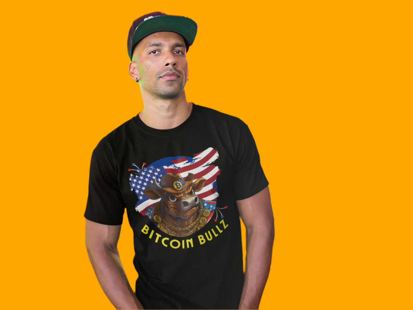 🔥 Bitcoin Bullz™ Limited Patriotic Crypto Tee – Bold American Streetwear for True Bitcoin Believers (Only 500 Available!) 🔥