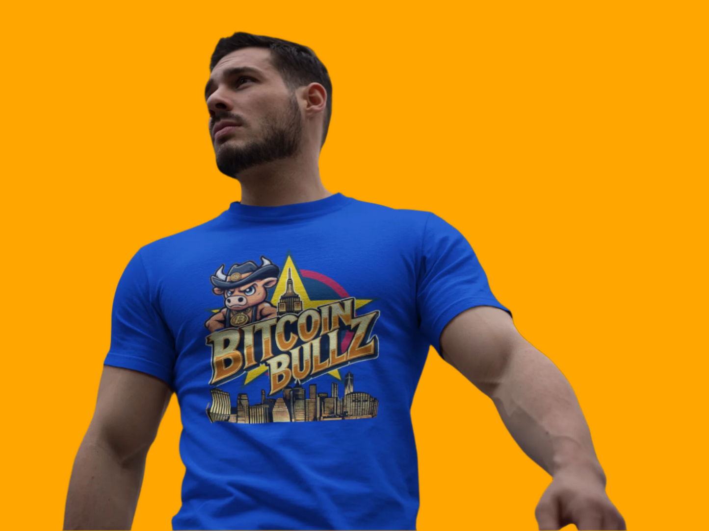 🔥 Bitcoin Bullz™ New York City Crypto Street Tee – Bold USA Design for Bitcoin Bulls & Independence Lovers 🔥