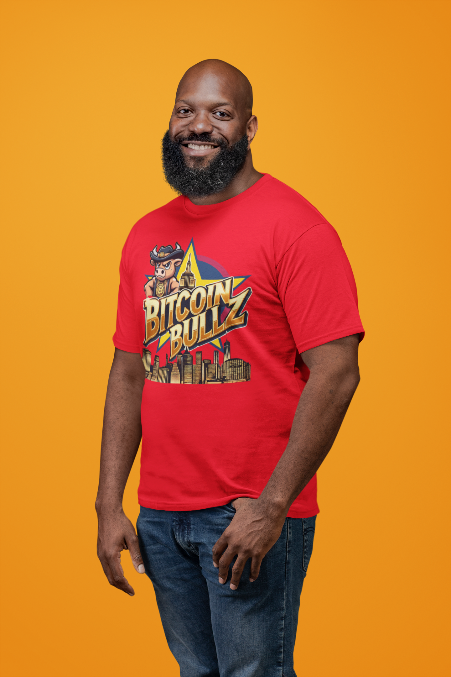🔥 Bitcoin Bullz™ New York City Crypto Street Tee – Bold USA Design for Bitcoin Bulls & Independence Lovers 🔥