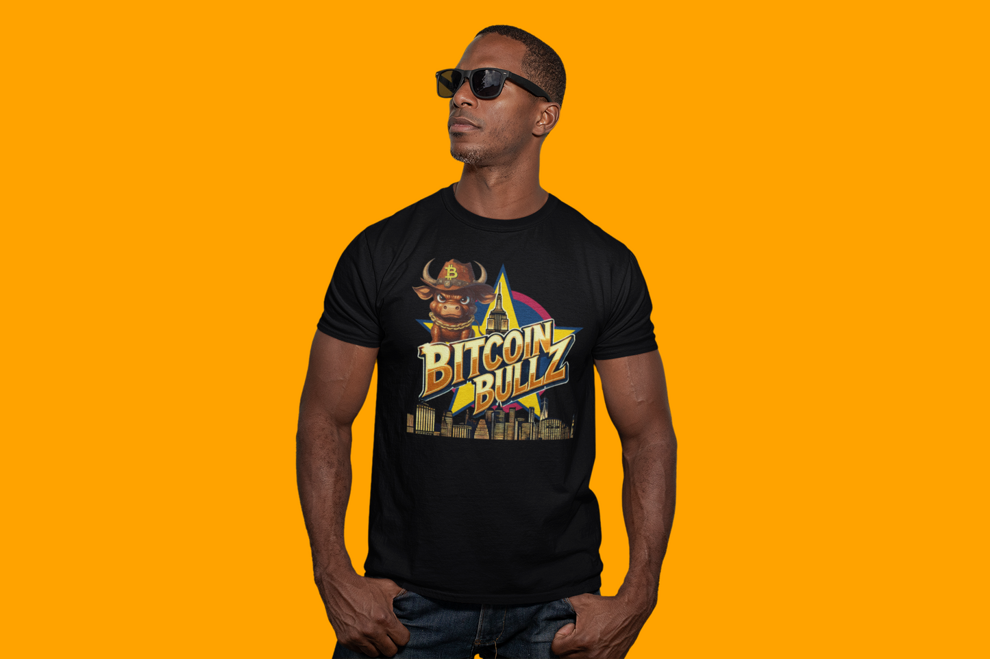 Bitcoin Bullz Limited Design Mens T-Shirt Unleash the Bull New York City Streetwear Viral T-Shirt Only 500 pieces made