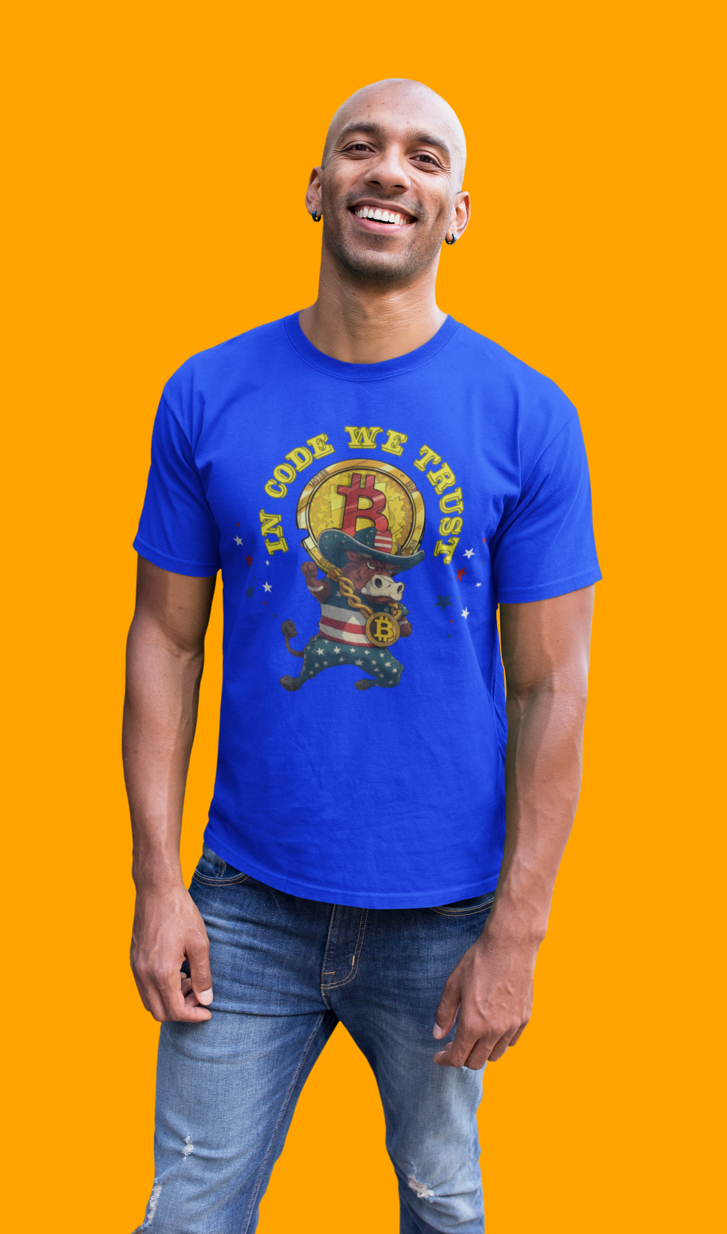 🔥 Bitcoin Bullz™ Limited Drop: Mens Streetwear Tee – Bold Viral Crypto Cowboy Style for Rebels (500pcs Max) Crypto Lovers of all Ages 🔥