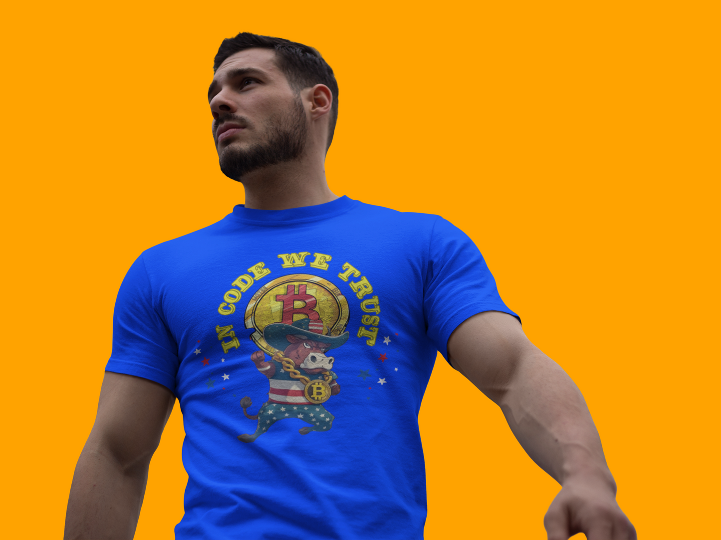 🔥 Bitcoin Bullz™ Limited Drop: Mens Streetwear Tee – Bold Viral Crypto Cowboy Style for Rebels (500pcs Max) Crypto Lovers of all Ages 🔥