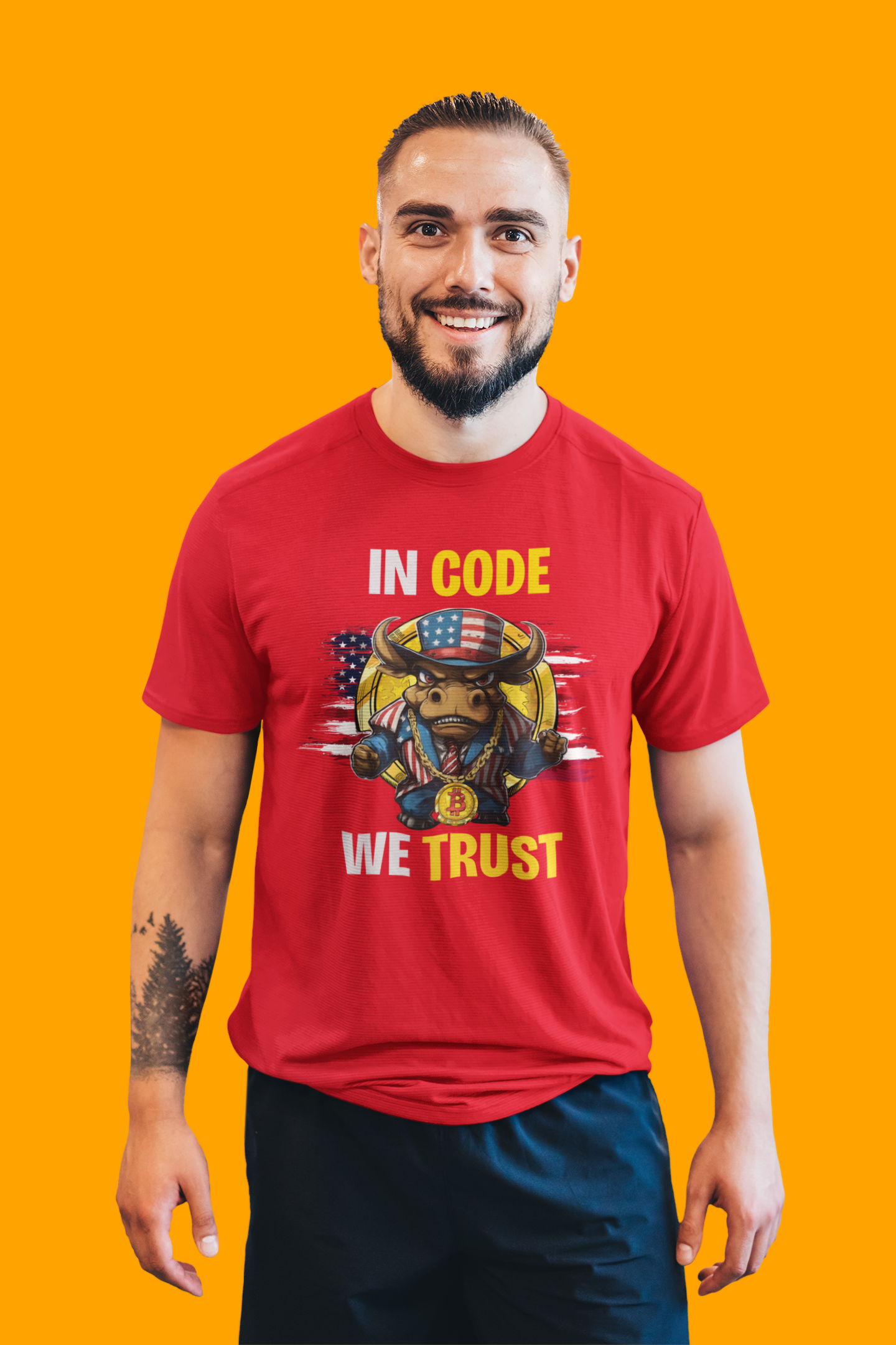 🔥 Bitcoin Bullz™ All-American Limited Edition Tee – Bold Patriotic Streetwear for Independent Spirits and Rebels New York City Style (Only 500 Made!) 🔥