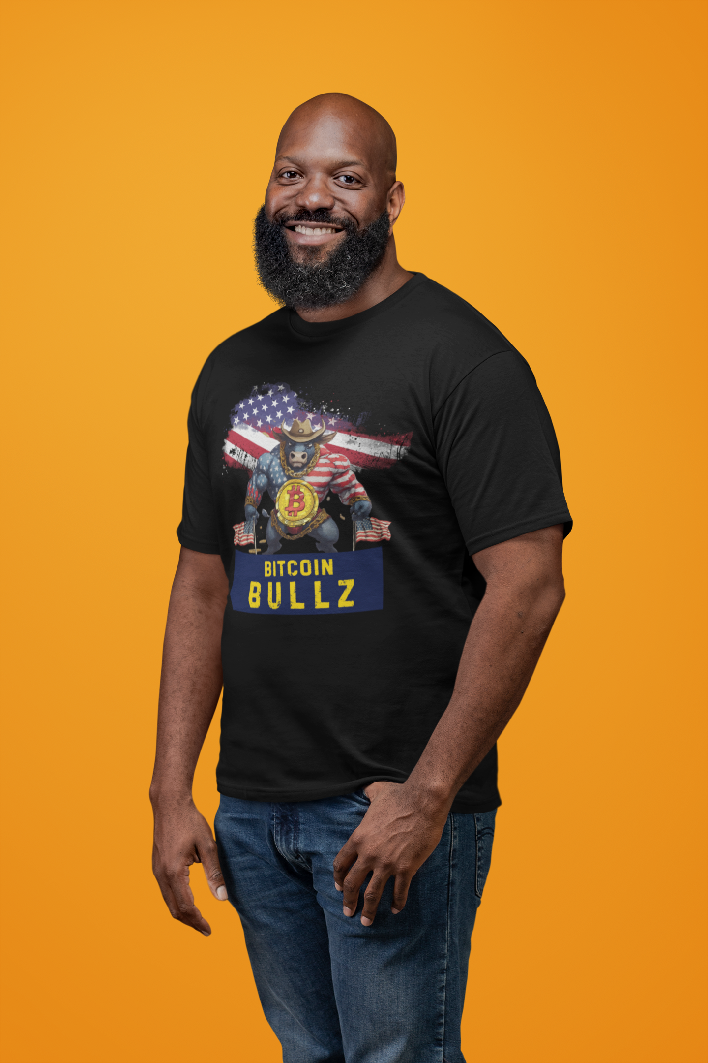 🚀 Bitcoin Bullz™ Viral Patriotic Crypto Tee Independence Day – Bold USA Graphic for HODLers & Freedom Riders Limited Design (Only 500!)