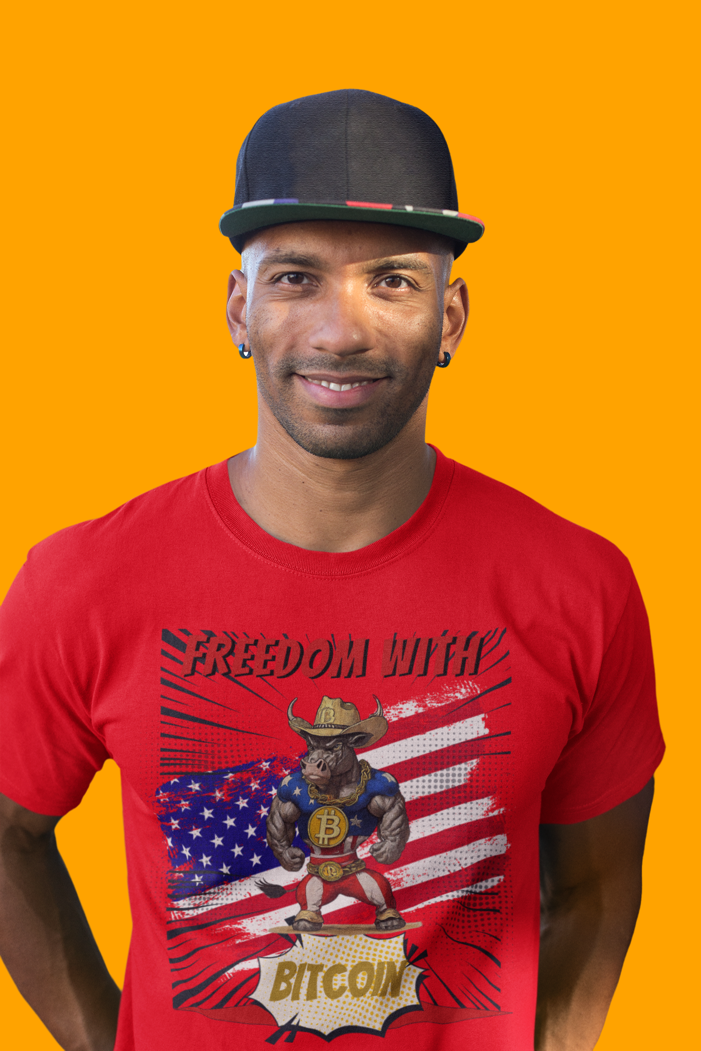 🚀 Bitcoin Bullz™ Viral Oversized Patriotic Crypto Tee Exclusive Style 4th of July – Bold USA Graphic for HODLers & Freedom Riders (Only 500!)