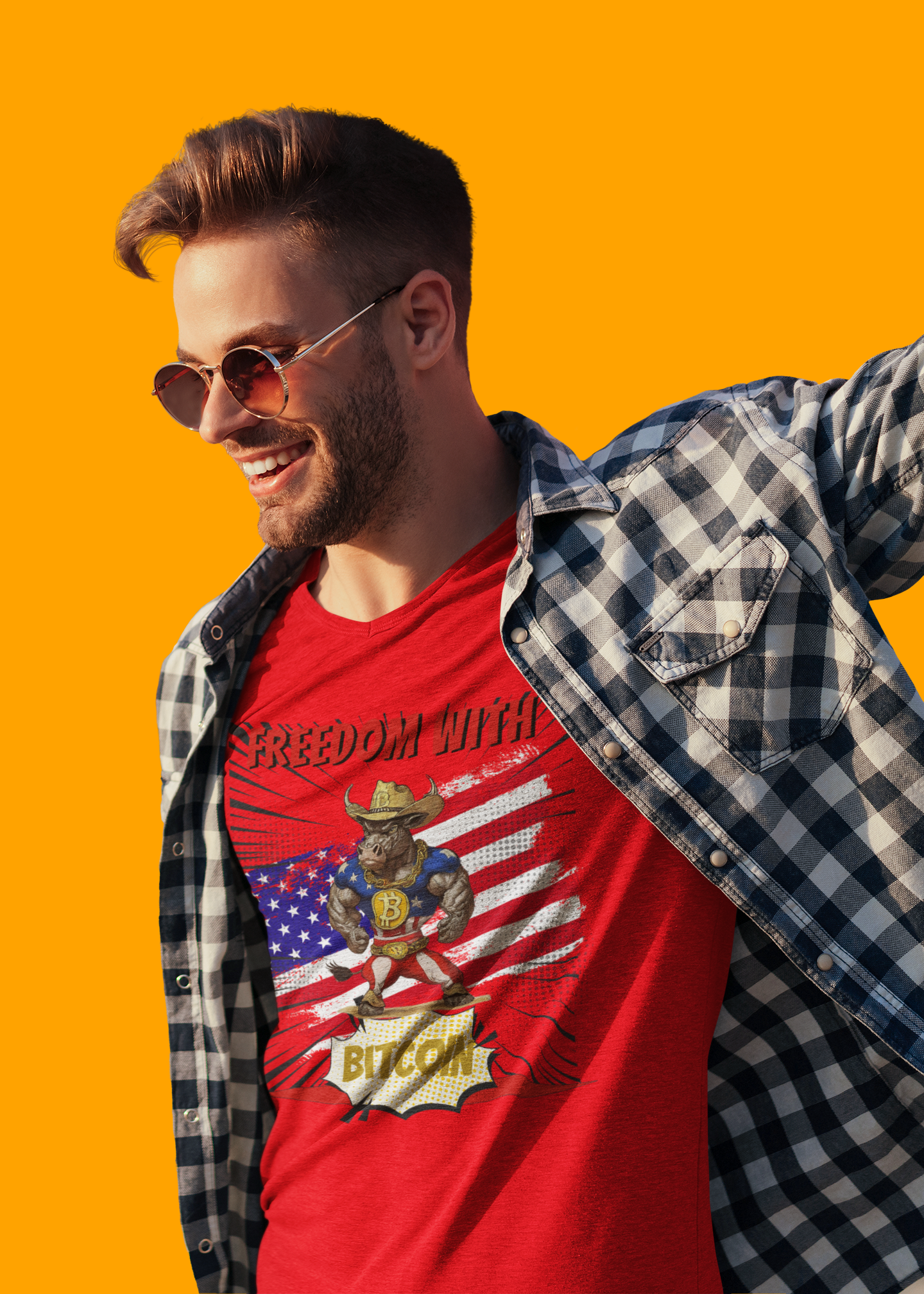 🚀 Bitcoin Bullz™ Viral Oversized Patriotic Crypto Tee Exclusive Style 4th of July – Bold USA Graphic for HODLers & Freedom Riders (Only 500!)