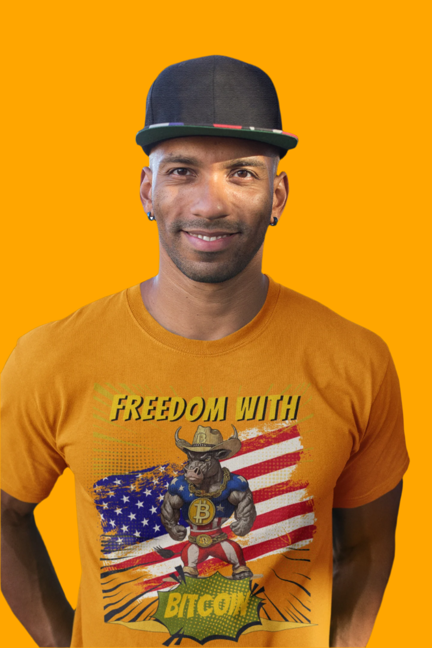 🔥 Bitcoin Bullz™ Limited Patriotic Crypto Tee – Bold American Streetwear for True Bitcoin Believers Exclusive Design (Only 500 Available!) 🔥