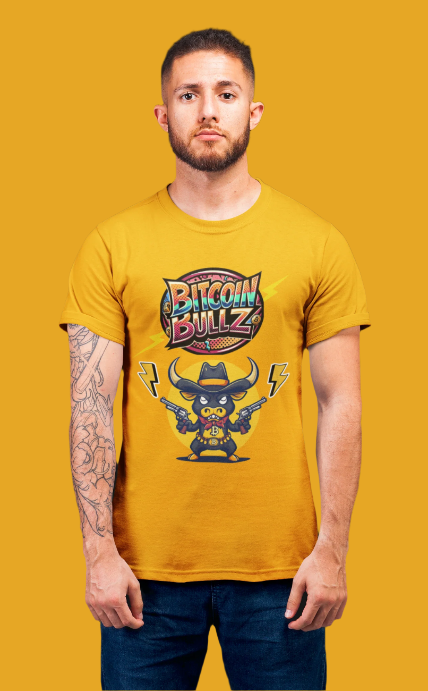 🔥 Bitcoin Bullz™ Limited Drop: Mens Streetwear Tee – Bold Crypto Style for Rebels & Risk-Takers (500pcs Max) 🔥