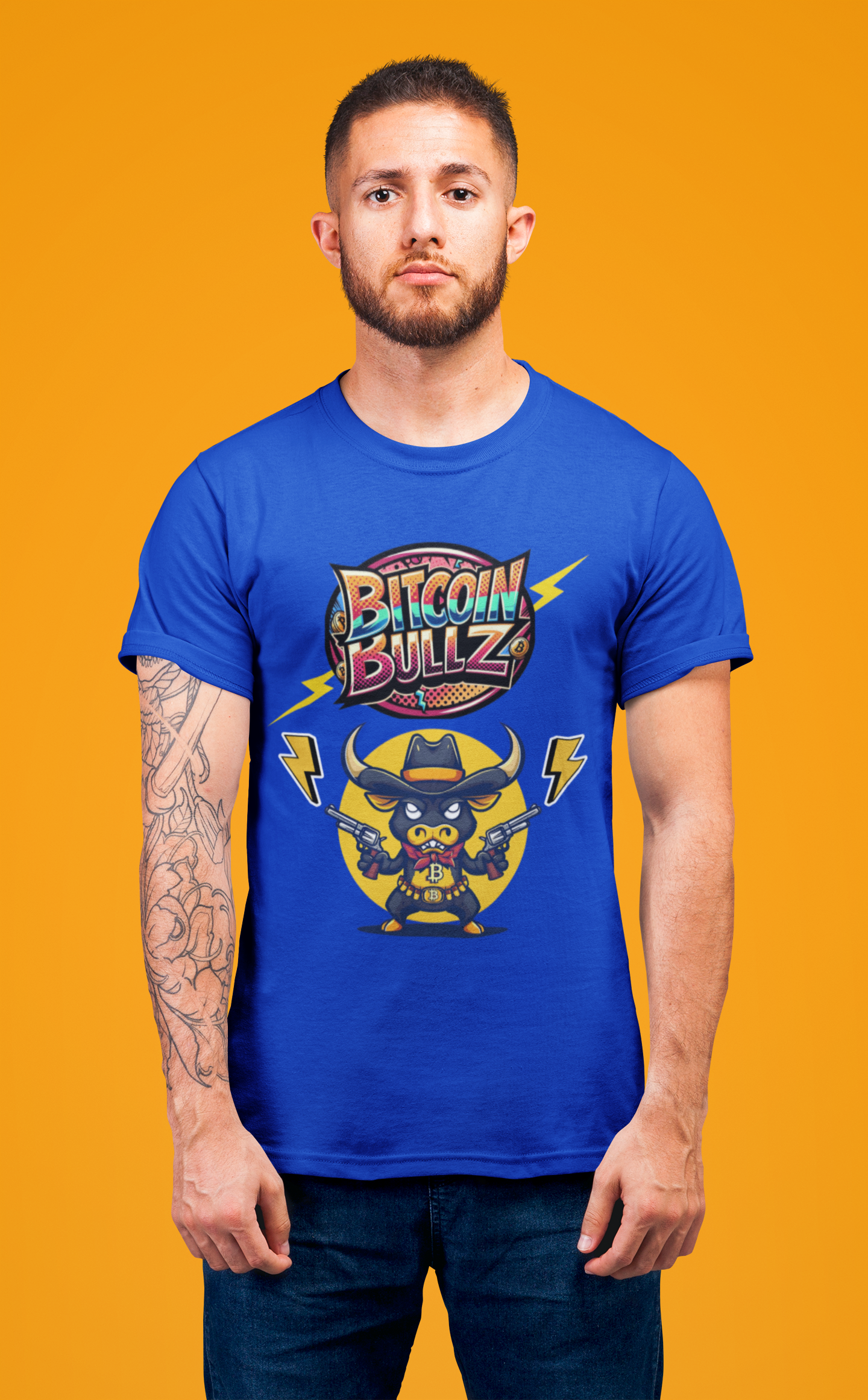 🔥 Bitcoin Bullz™ Limited Drop: Mens Streetwear Tee – Bold Crypto Style for Rebels & Risk-Takers (500pcs Max) 🔥