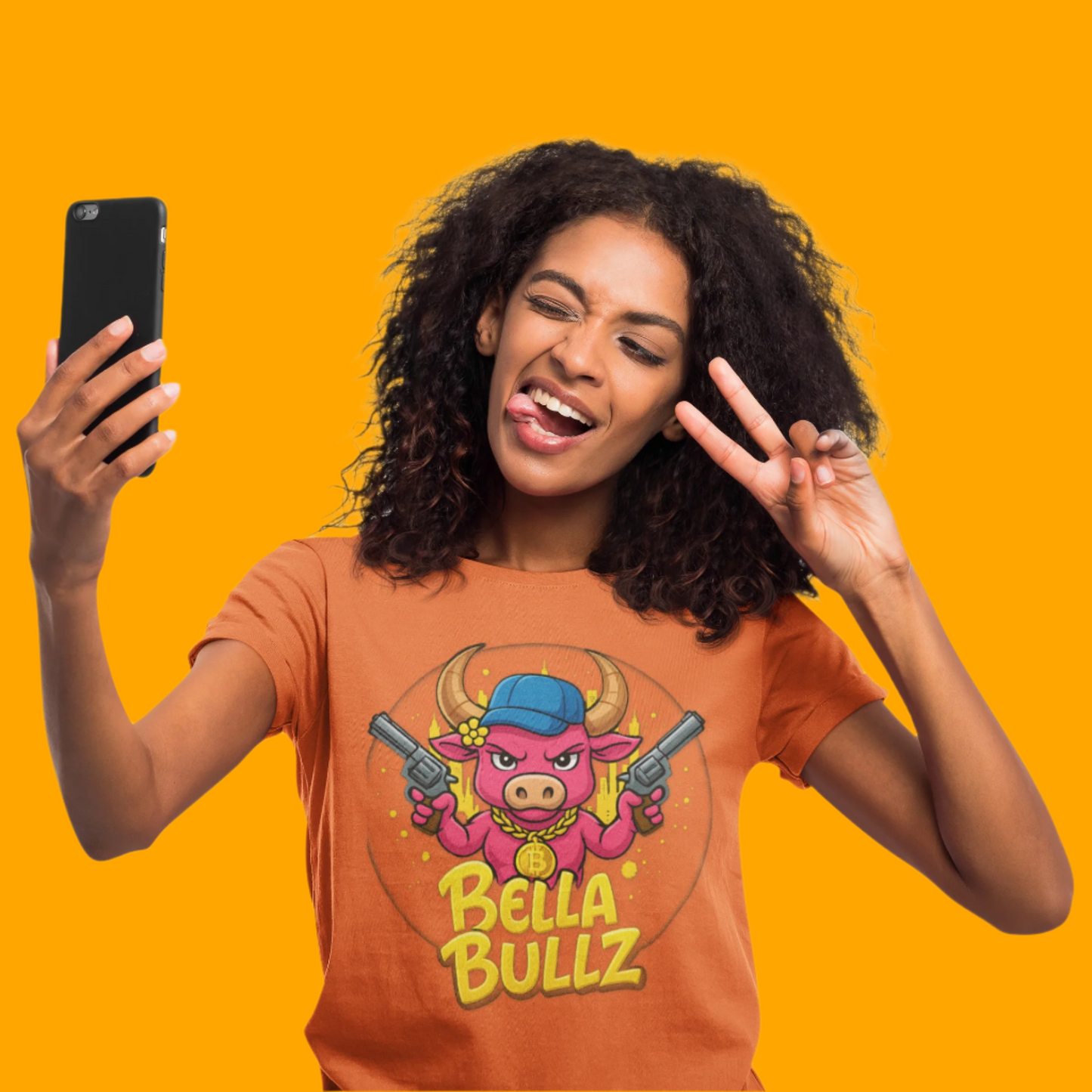 Bella Bullz Graphic Tee, Fun Women's T-Shirt, Casual Streetwear, Gift for Her, Summer Style, Cute Graphic Top