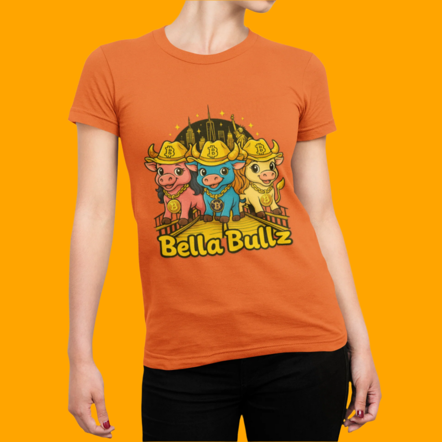 Bella Bullz Graphic Tee -Limited Design Cowgirl NYC Themed Shirt, Cute Animal Shirt