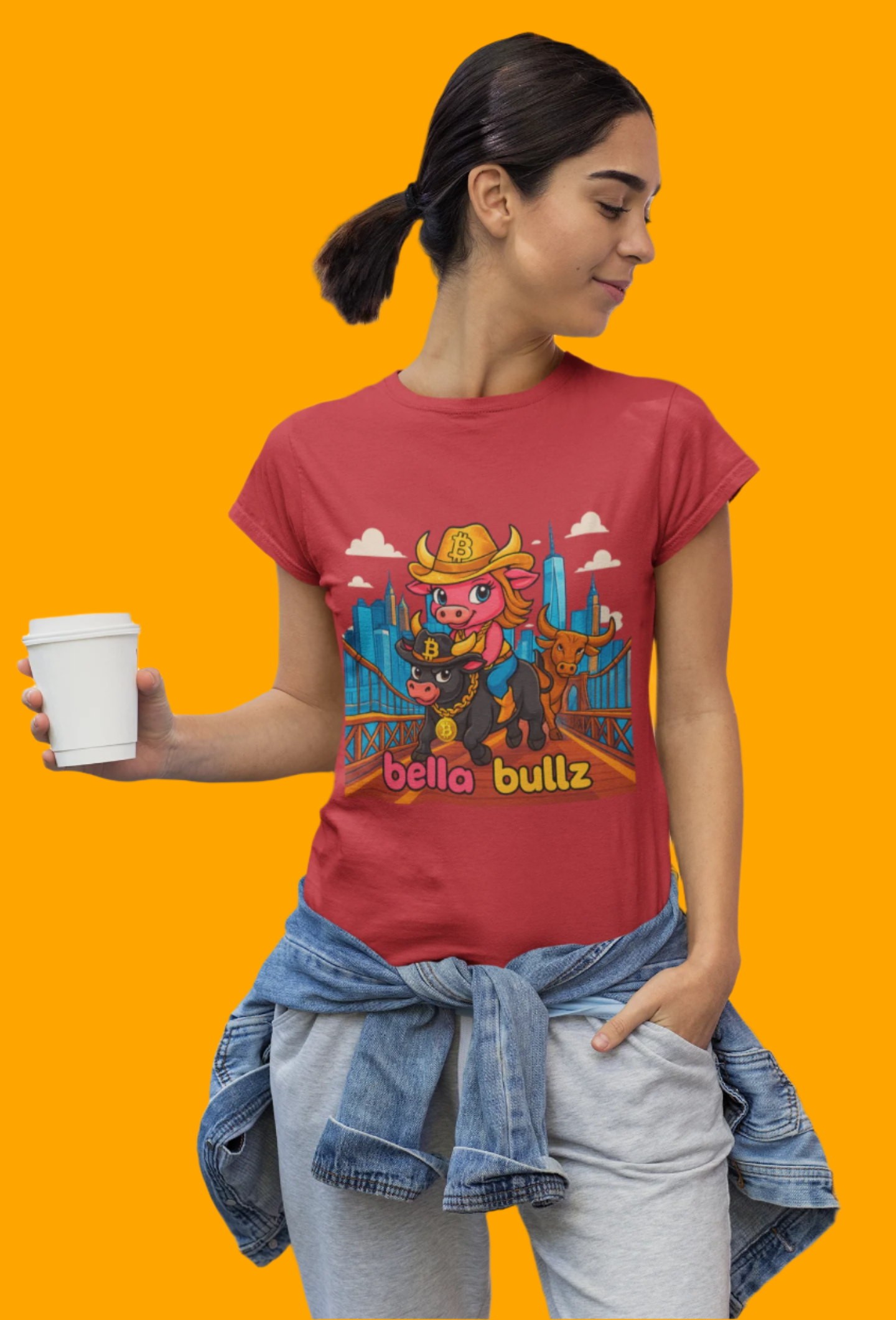 Cute Graphic Tee, Bella Bullz T-Shirt, Fun Cotton Top, Animal Lover Gift, Casual Graphic Shirt, Birthday Gift for Her