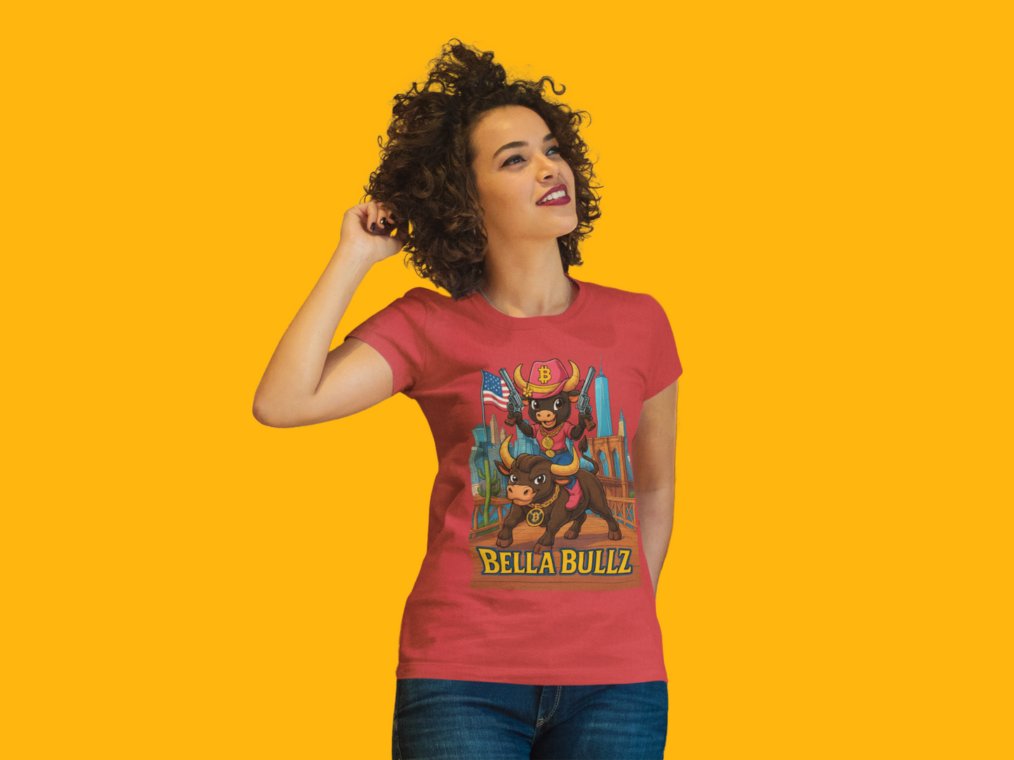 Crypto Lovers Graphic Tee - Bella Bullz Design, Limited Edition Quality Casual Wear, Gift for Animal Lovers, Fun Retro Vibe, Summer Fashion