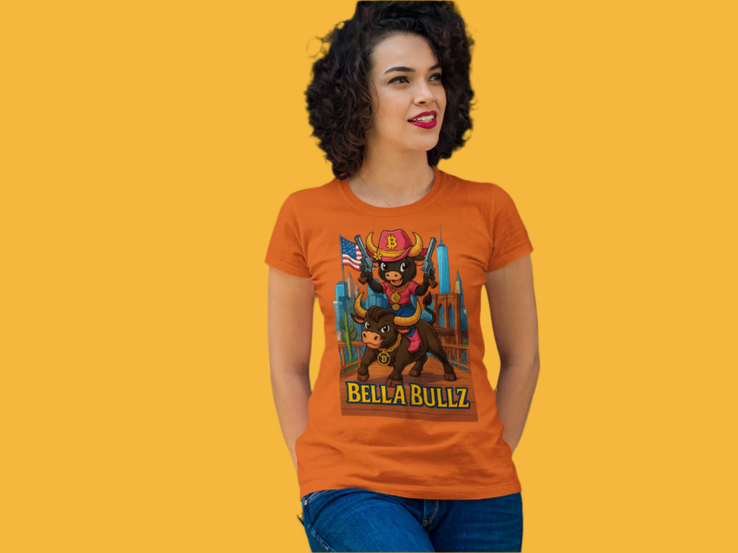 Crypto Lovers Graphic Tee - Bella Bullz Design, Limited Edition Quality Casual Wear, Gift for Animal Lovers, Fun Retro Vibe, Summer Fashion
