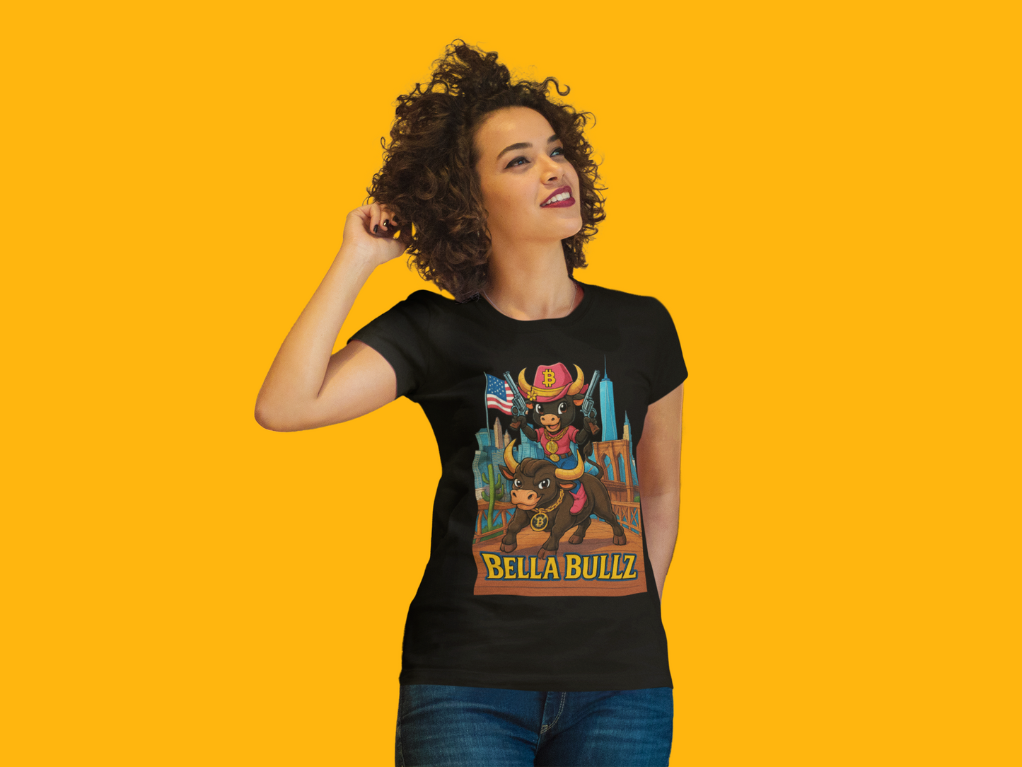 Crypto Lovers Graphic Tee - Bella Bullz Design, Limited Edition Quality Casual Wear, Gift for Animal Lovers, Fun Retro Vibe, Summer Fashion
