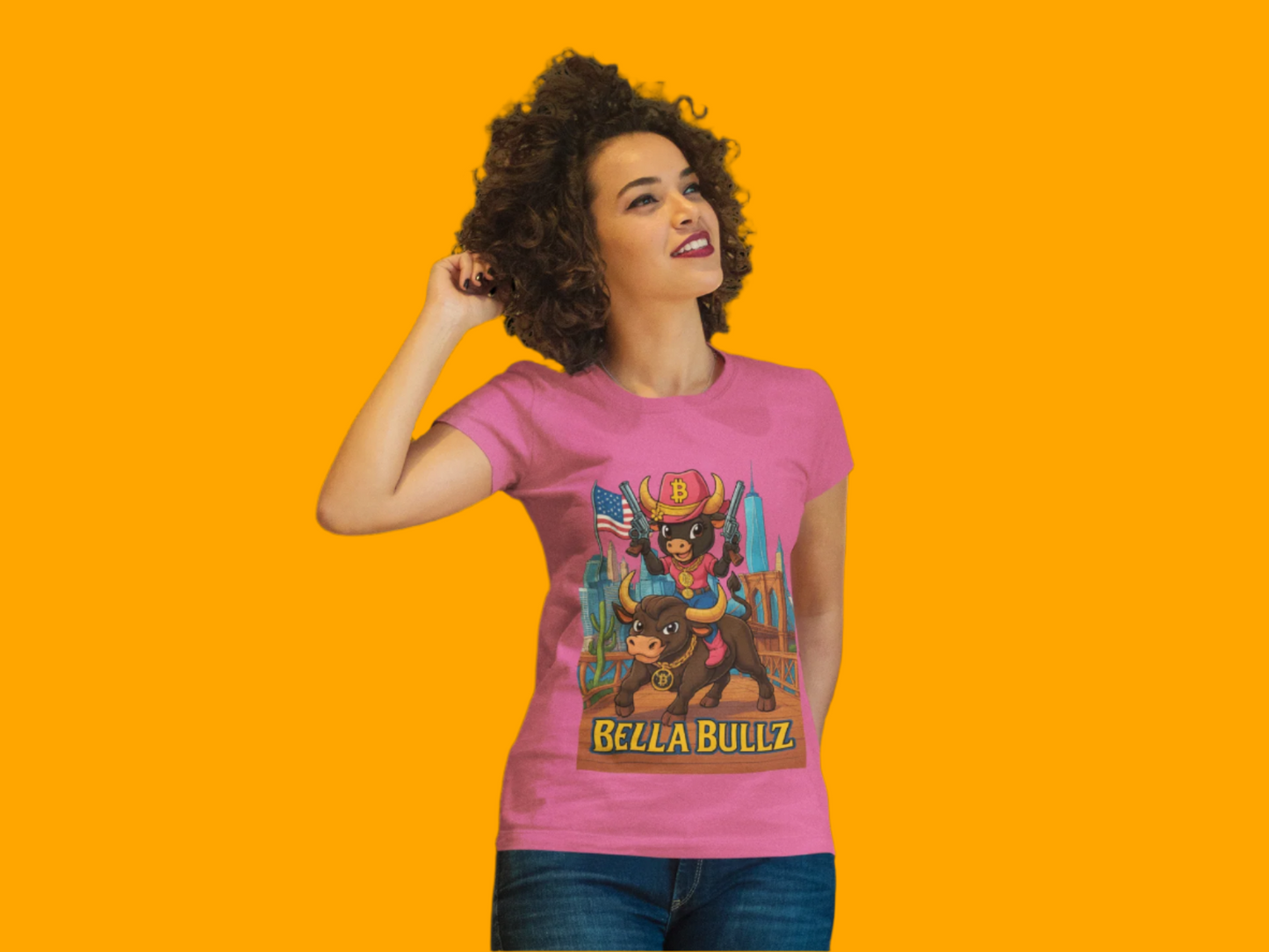Crypto Lovers Graphic Tee - Bella Bullz Design, Limited Edition Quality Casual Wear, Gift for Animal Lovers, Fun Retro Vibe, Summer Fashion