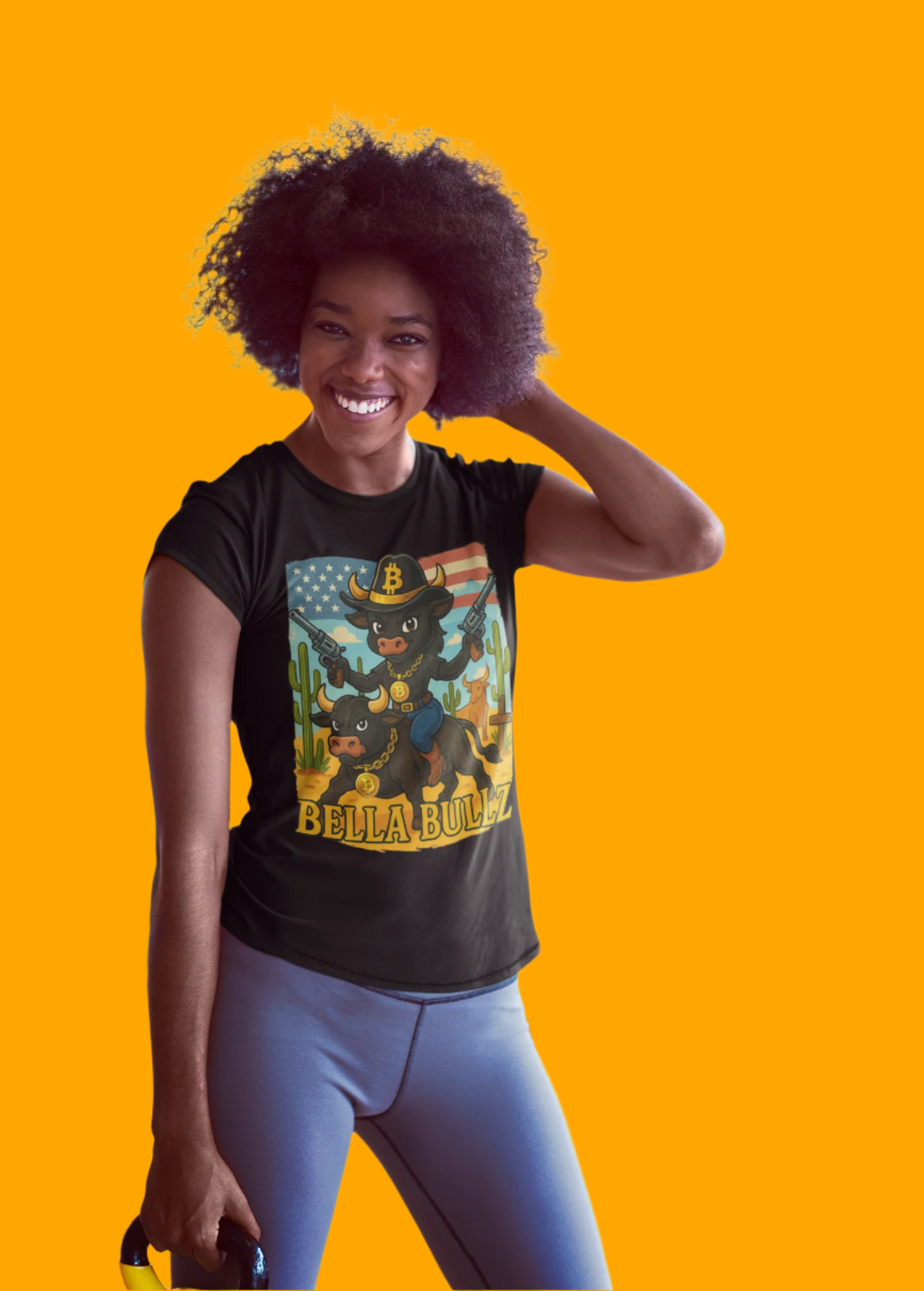 Women’s Graphic Tee - Crypto Bullz Western Texas Shirt, Crypto Passion, Rodeo Bella Bullz, Limited Design