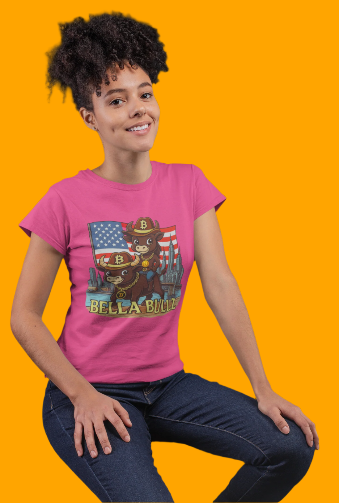 Patriotic Women's T-Shirt, Bella Bullz Tee, Crypto Quality Tee, Casual Summer Wear, Crypto Independence