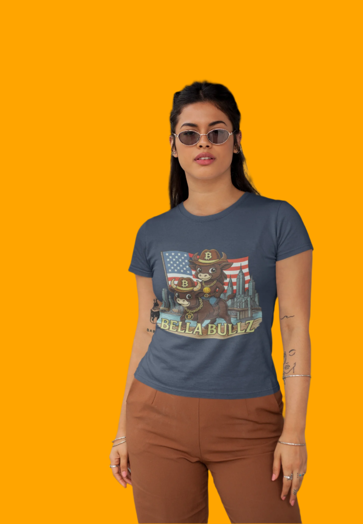 Patriotic Women's T-Shirt, Bella Bullz Tee, Crypto Quality Tee, Casual Summer Wear, Crypto Independence