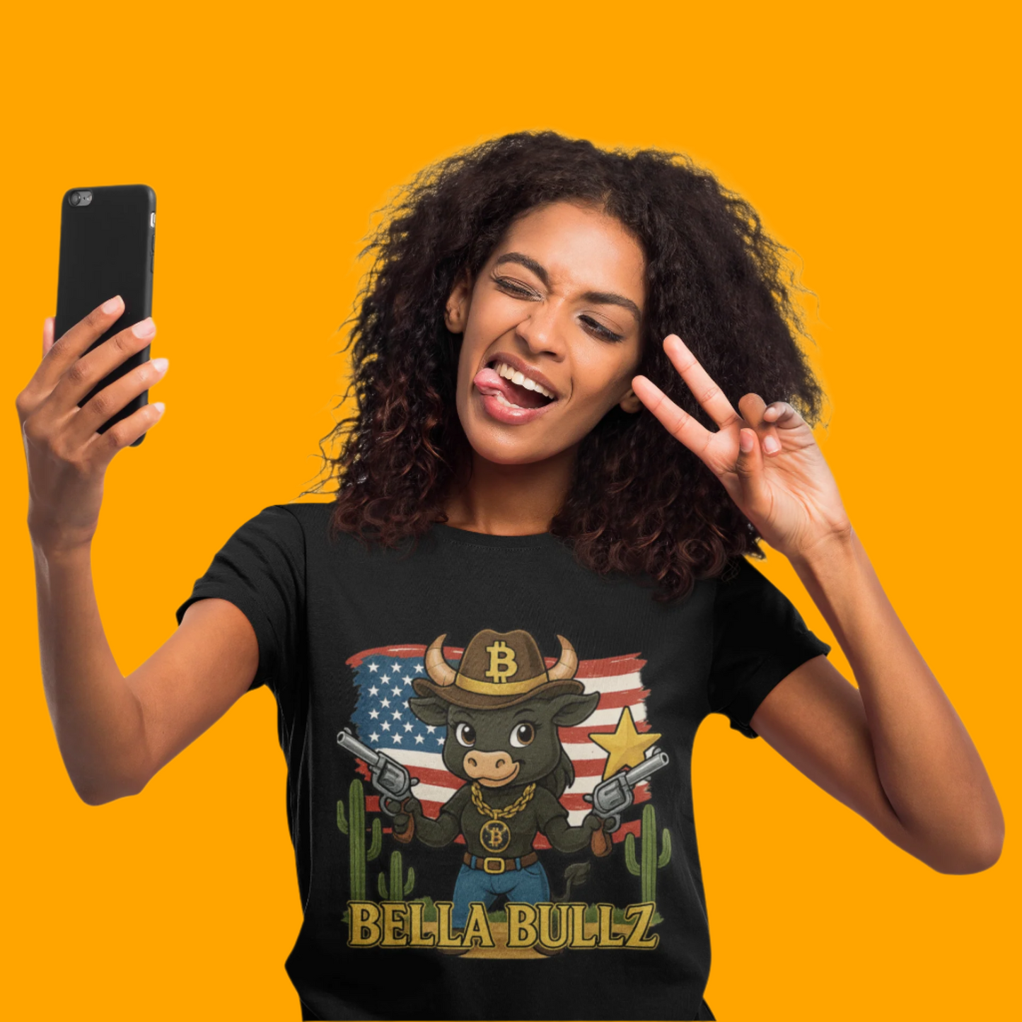 Western-Themed Women's Tee, Exclusive Designs, Crypto Lovers Bitcoin Patriotic Clothing, Cowgirl Women's Top, Americana Style