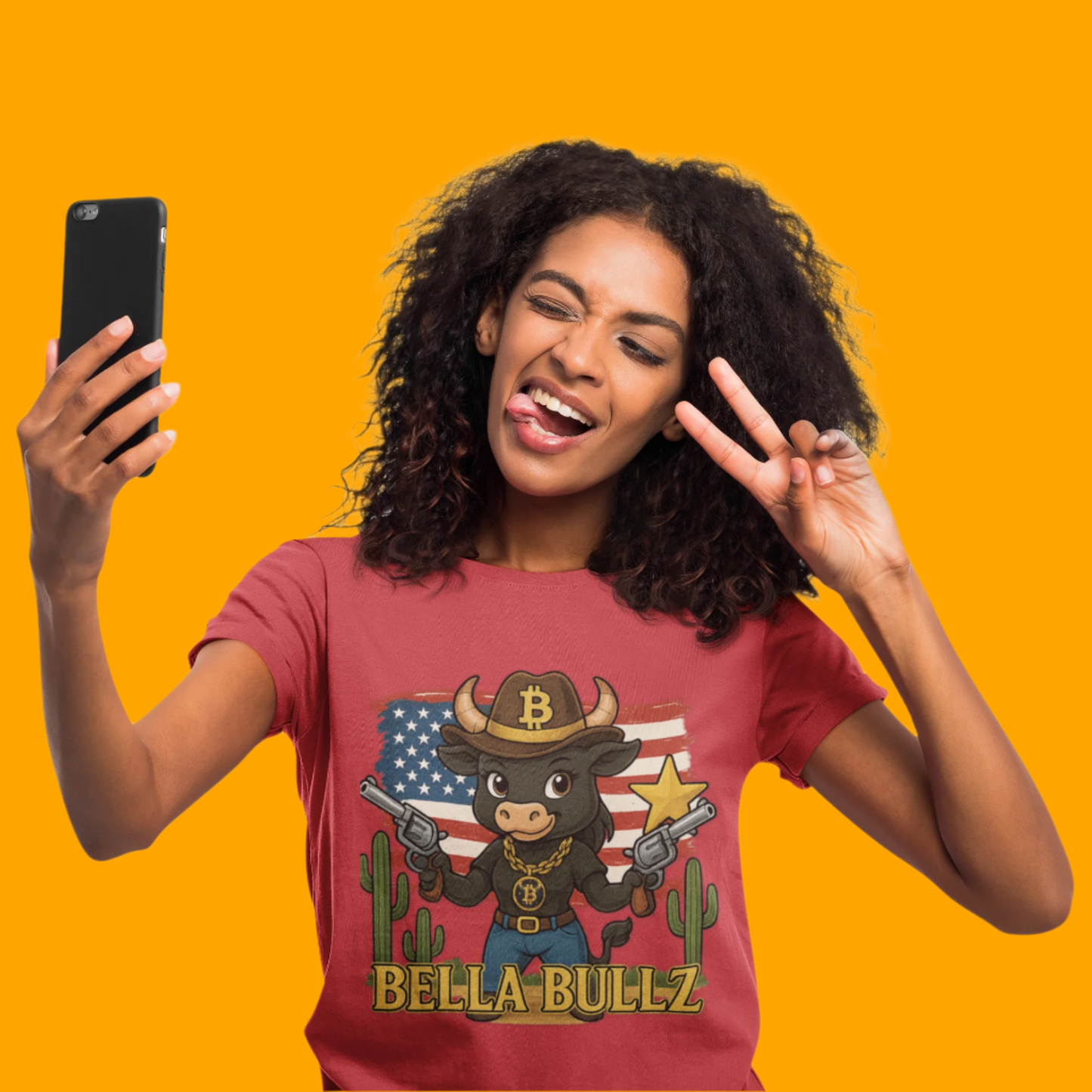 Western-Themed Women's Tee, Exclusive Designs, Crypto Lovers Bitcoin Patriotic Clothing, Cowgirl Women's Top, Americana Style