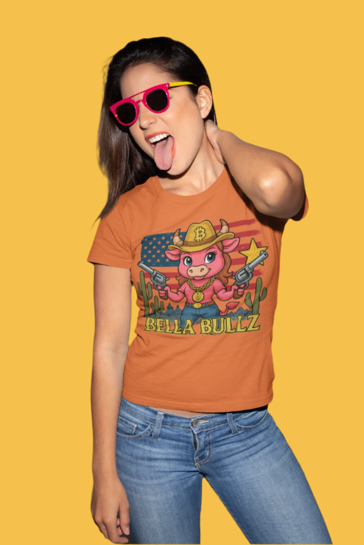 Cowgirl Graphic Tee - Bella Bullz, Cute Western T-Shirt, Rodeo Outfit, Gift for Cowgirls, Americana Fashion, Summer Casual Wear