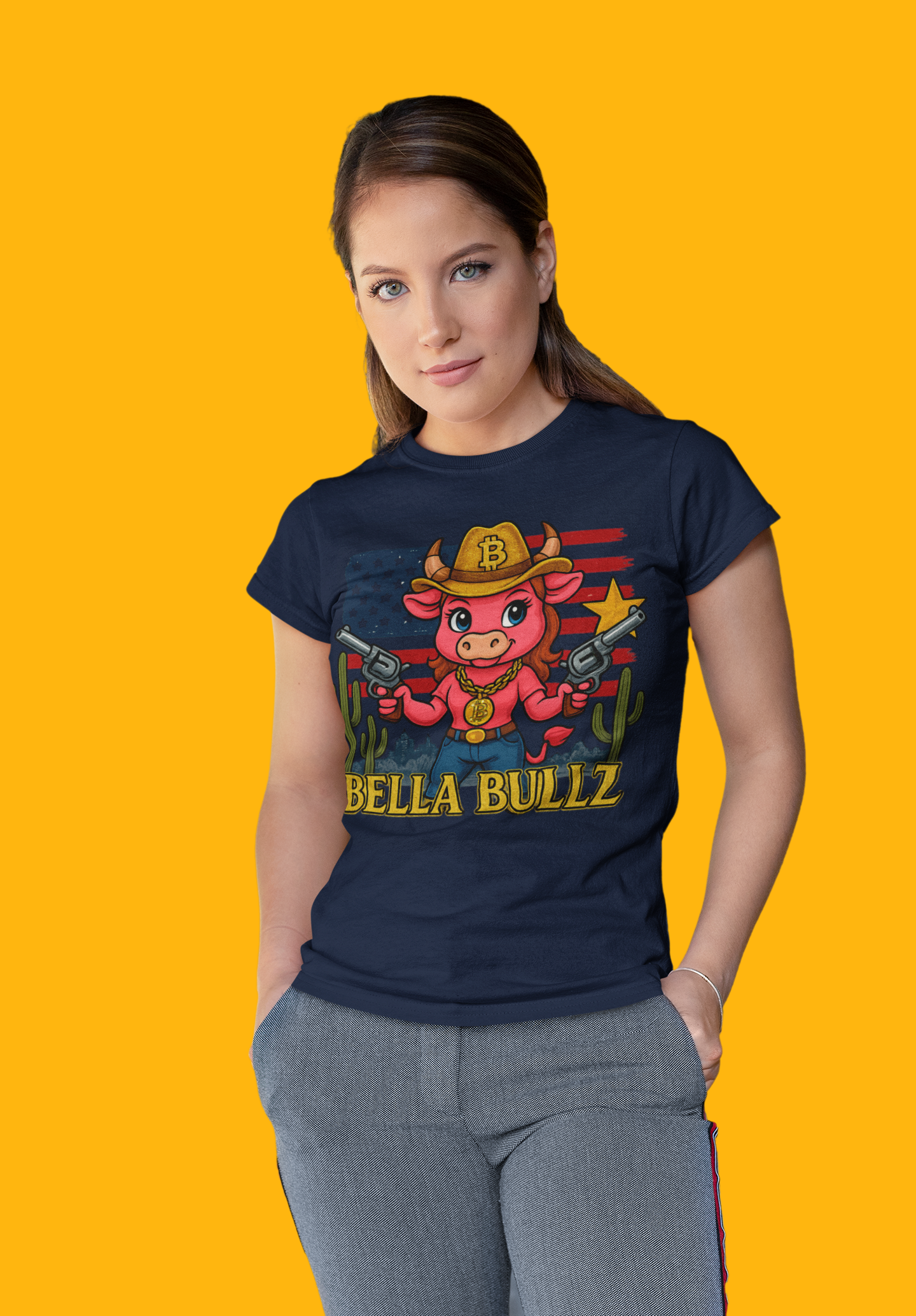 Cowgirl Graphic Tee - Bella Bullz, Cute Western T-Shirt, Rodeo Outfit, Gift for Cowgirls, Americana Fashion, Summer Casual Wear